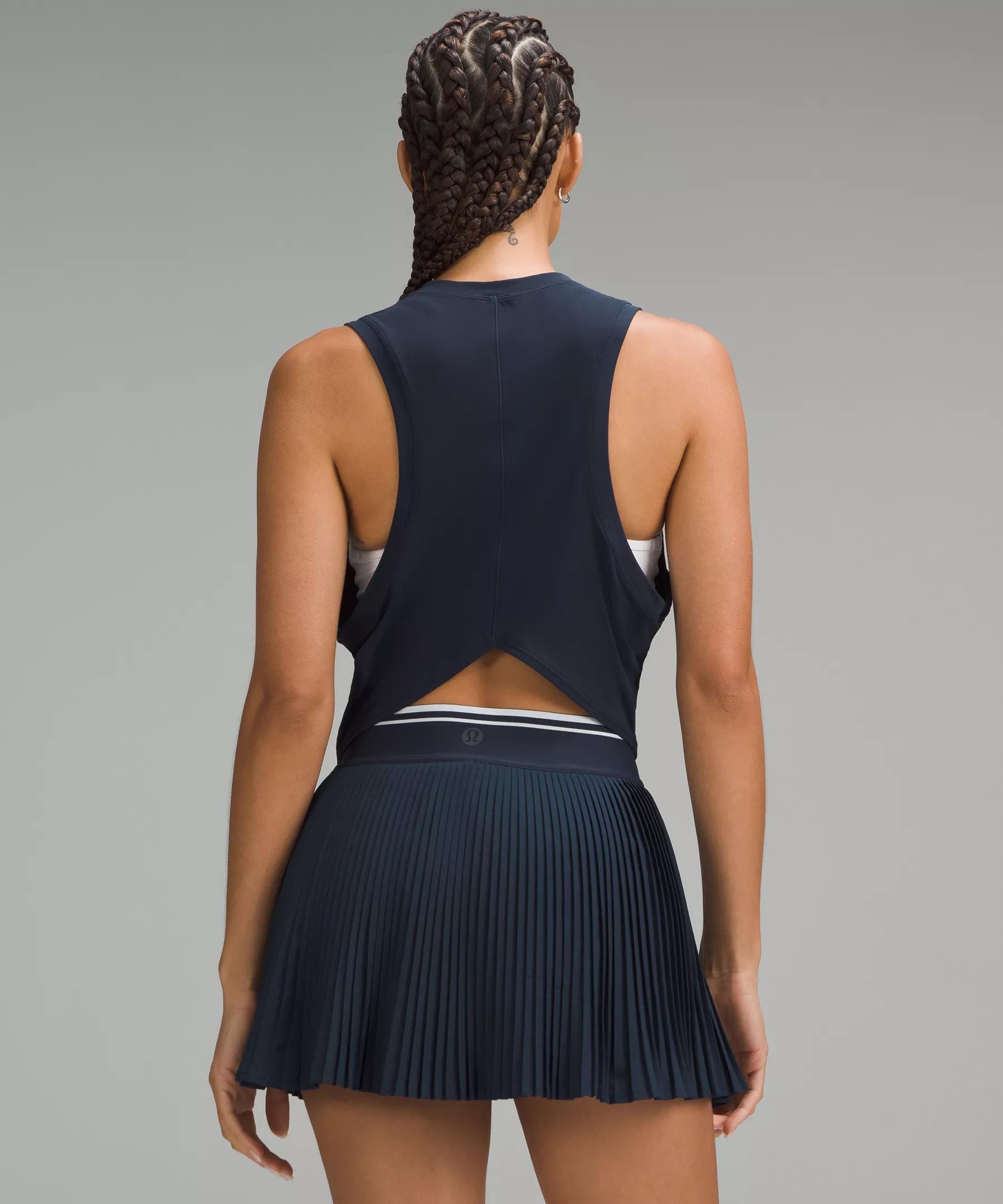 Soft-Knit Crewneck Cropped Tank Top Product Image