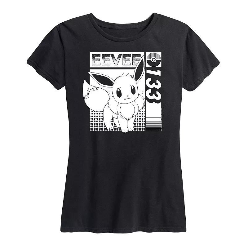 Women's Pokemon Eevee 133 Graphic Tee, Size: XL, Blue Product Image