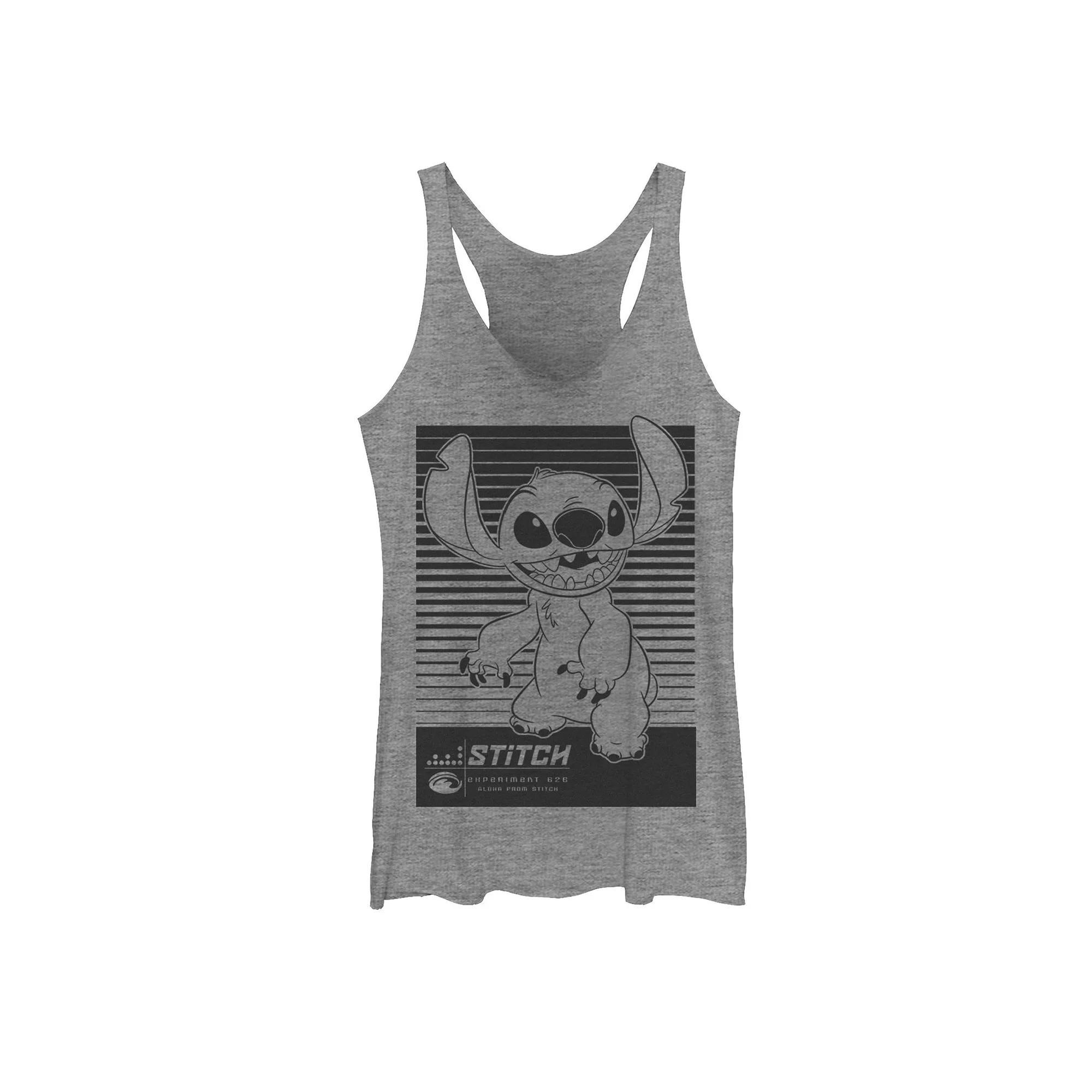 Disney's Lilo & Stitch Experiment 626 Poster Juniors' Racerback Graphic Tank Top, Girl's,  Product Image