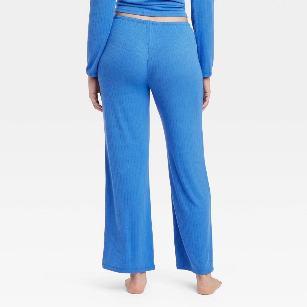 Womens Pointelle Pajama Pants - Auden Blue Product Image