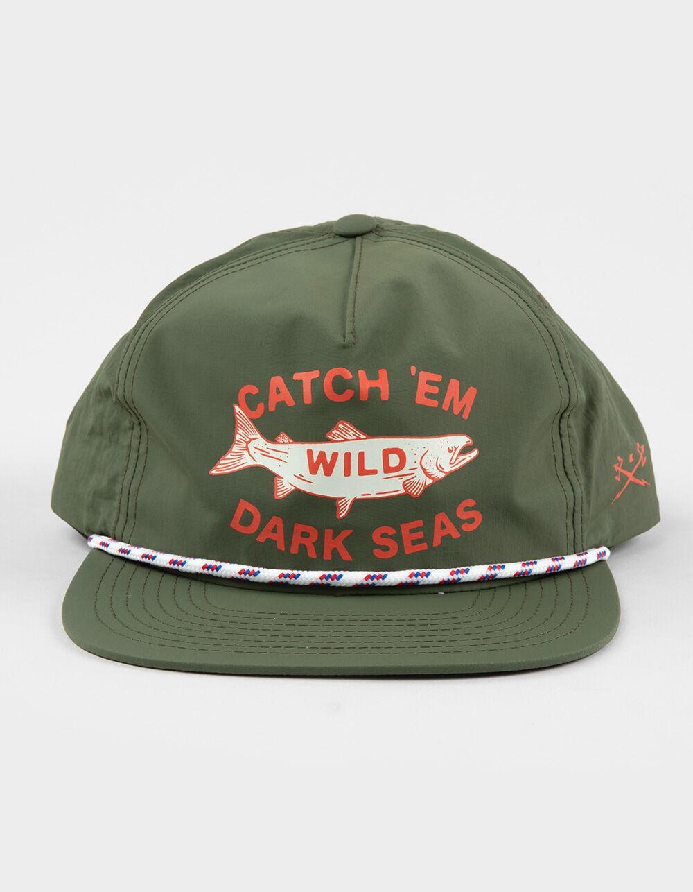DARK SEAS Hargus 5 Panel Snapback Hat - GREEN Product Image