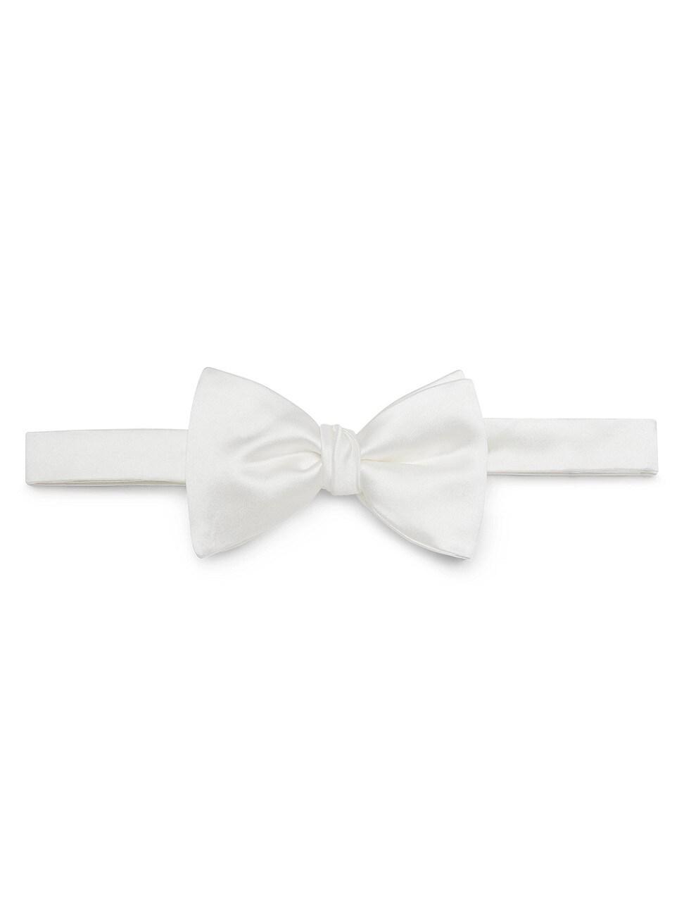 Mens Cotton and Silk Satin Bow Tie Product Image