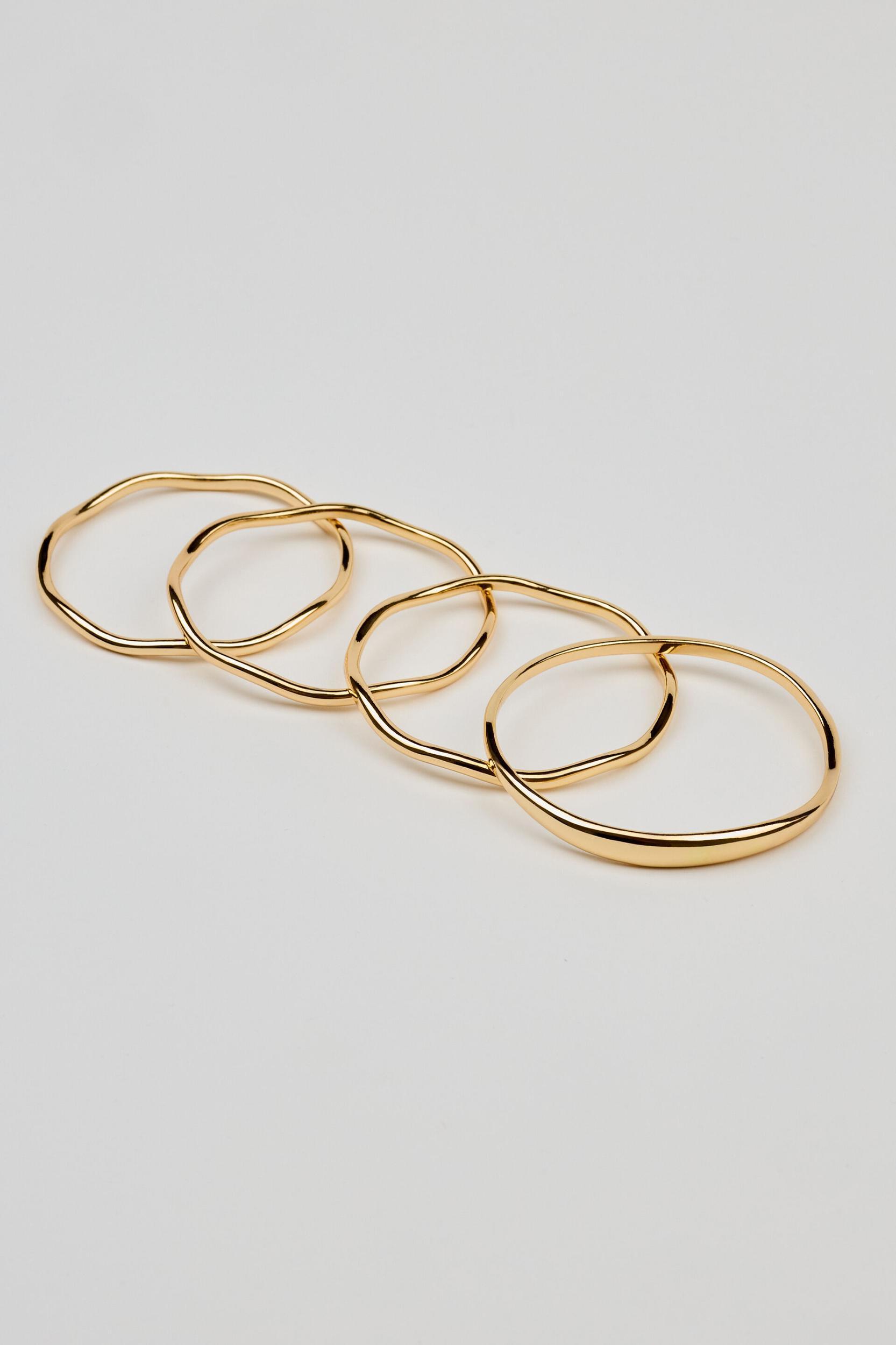 Set of 4 Wavy Bangles Product Image