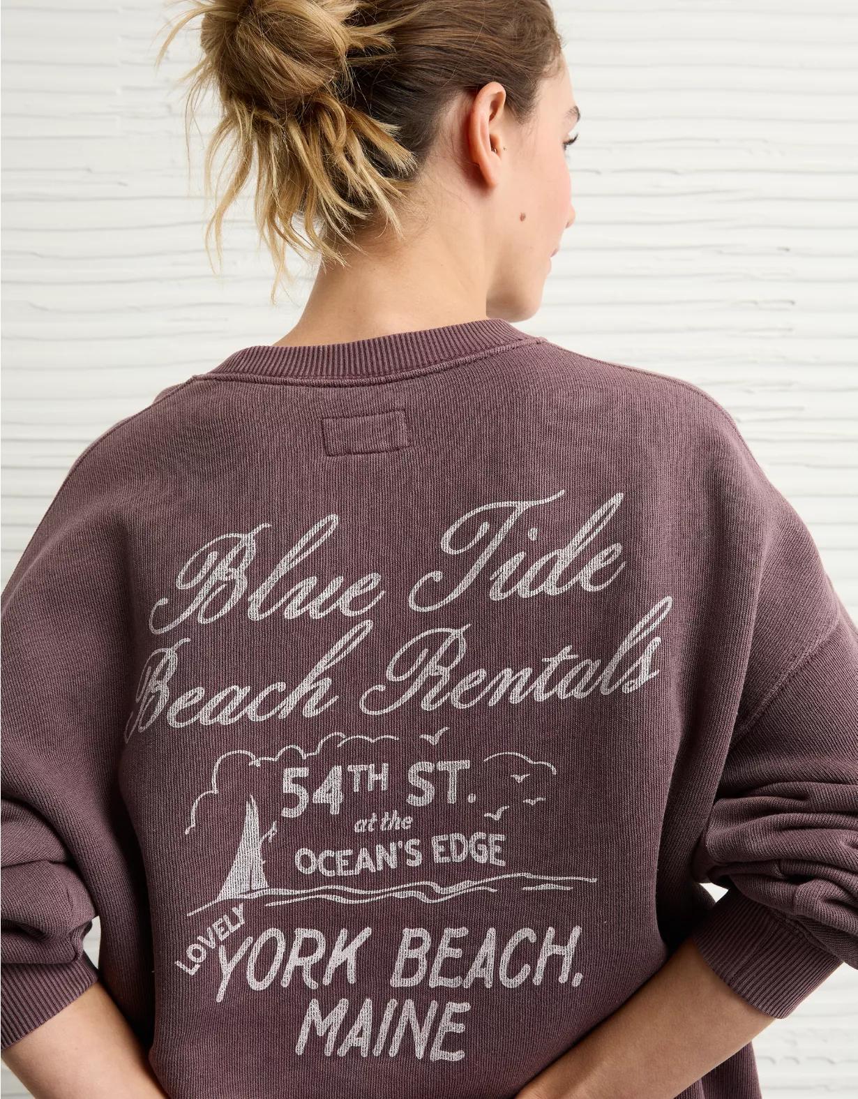 AE Relaxed Fit Destination Graphic Sweatshirt Product Image