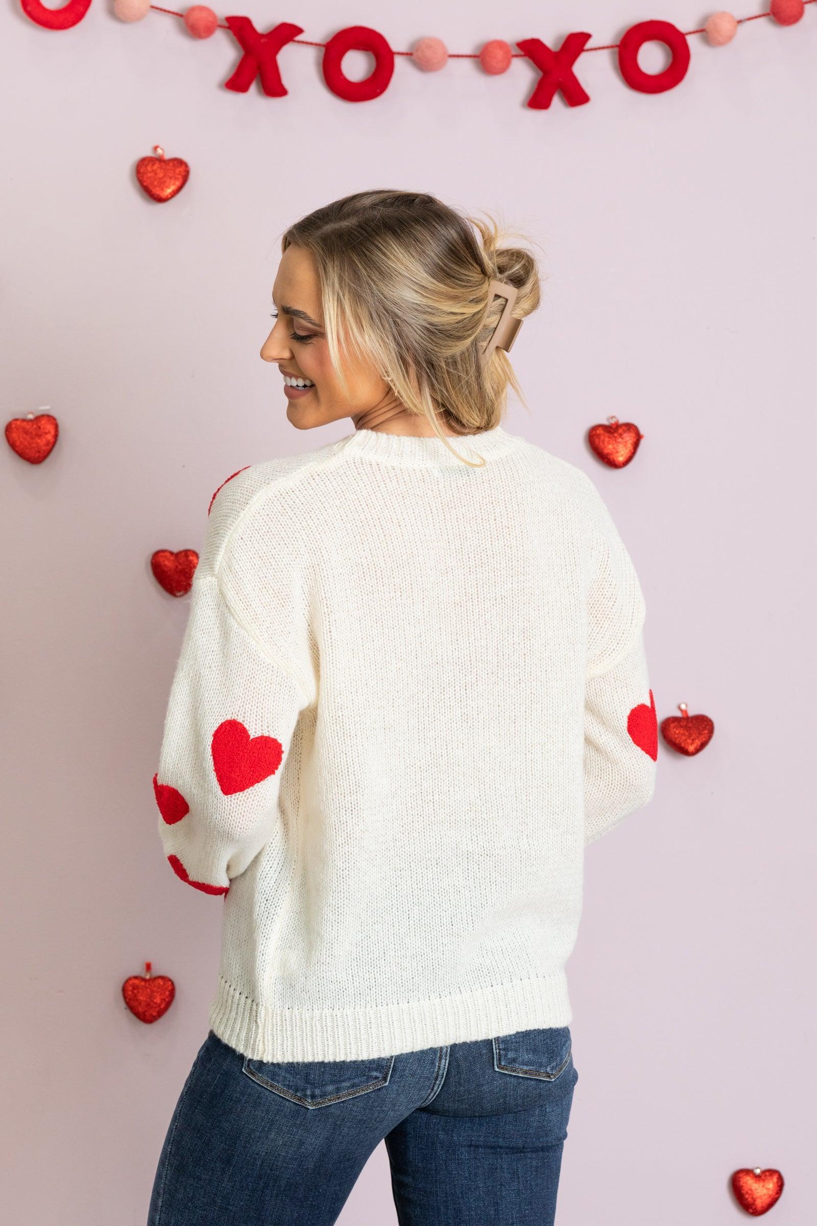 Heart Patch Pattern Sweater Product Image