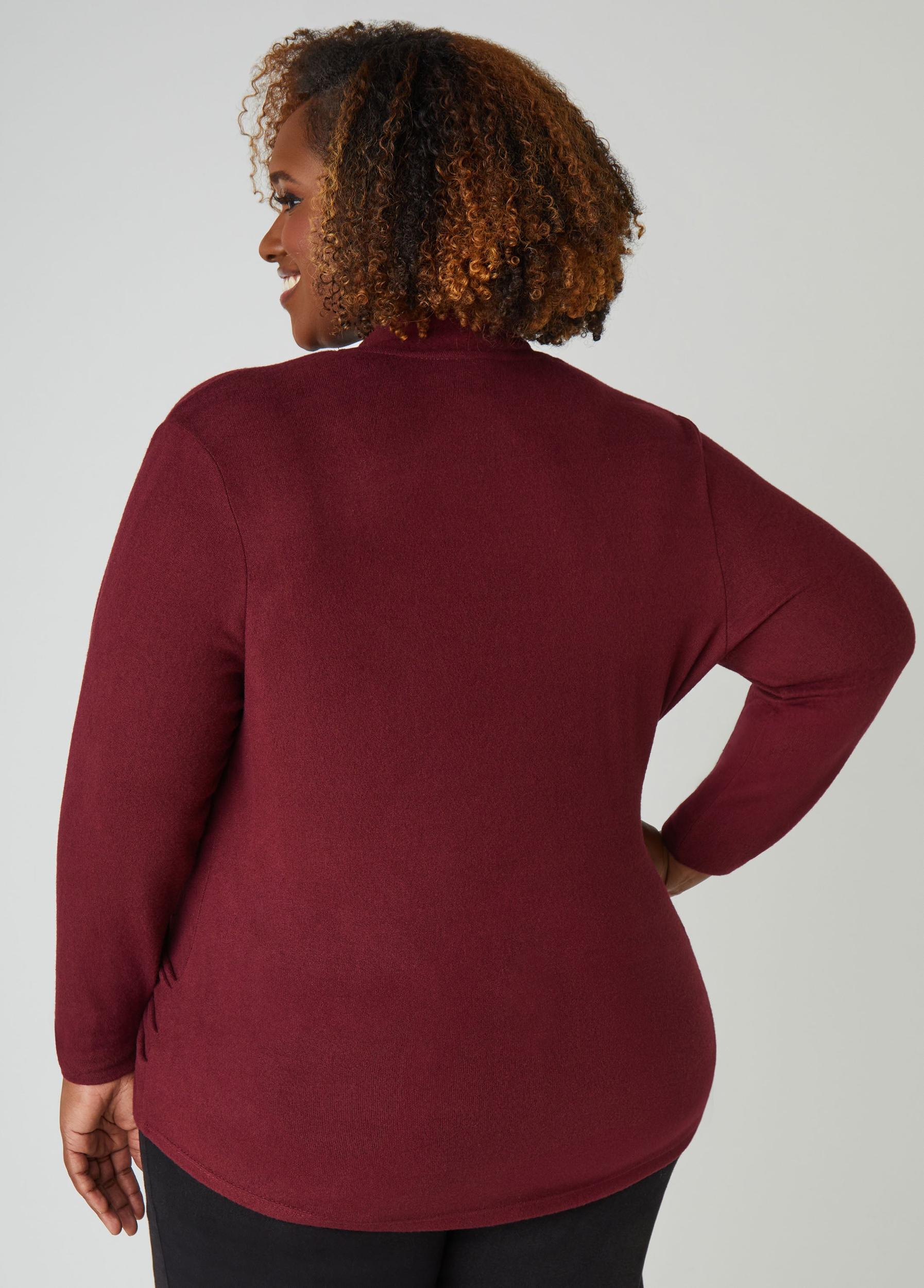 Faux Wrap Hacci Knit Top Product Image