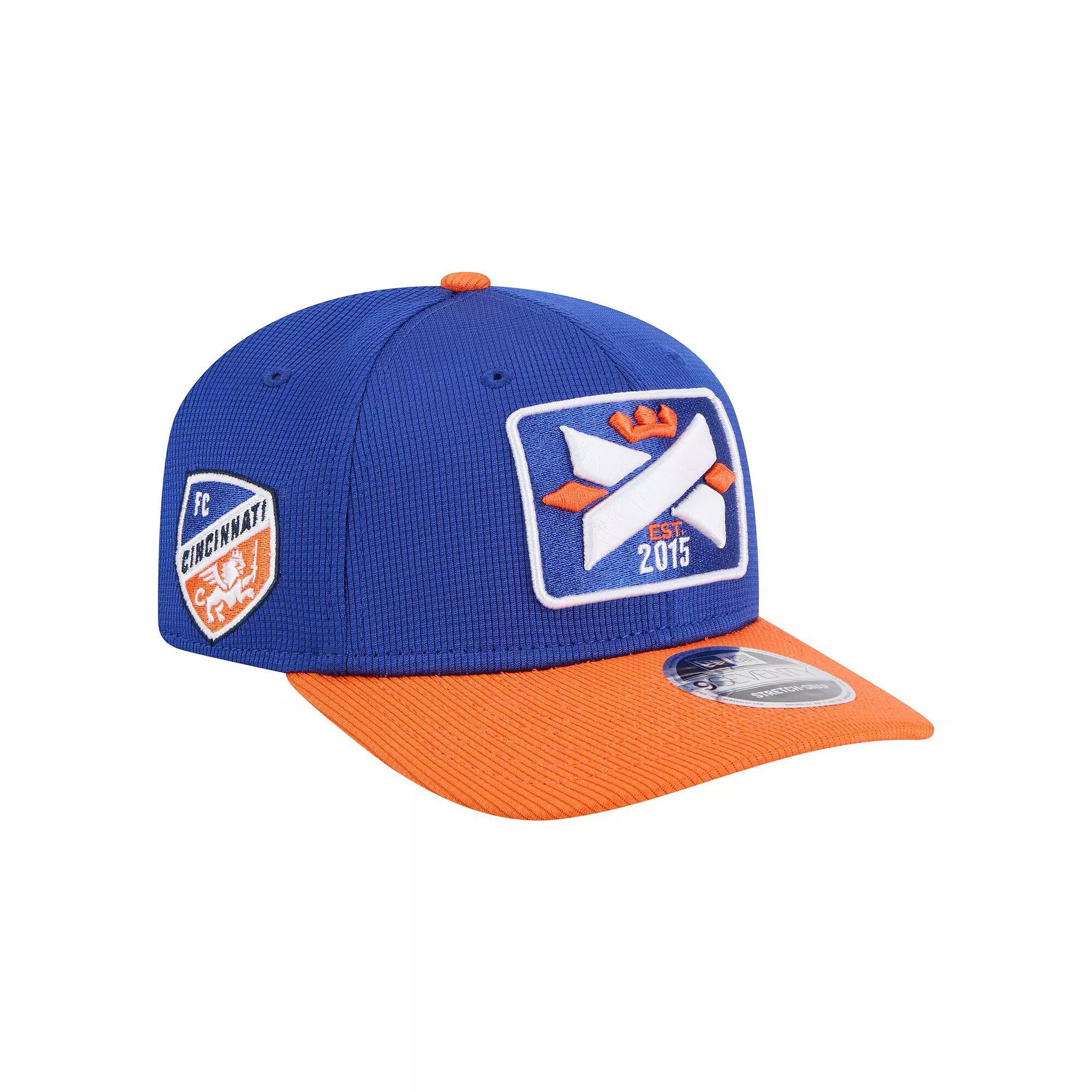Men's New Era Blue/Orange FC Cincinnati 2025 Jersey Hook 9SEVENTY Stretch-Snap Hat, Fcc Blue Product Image