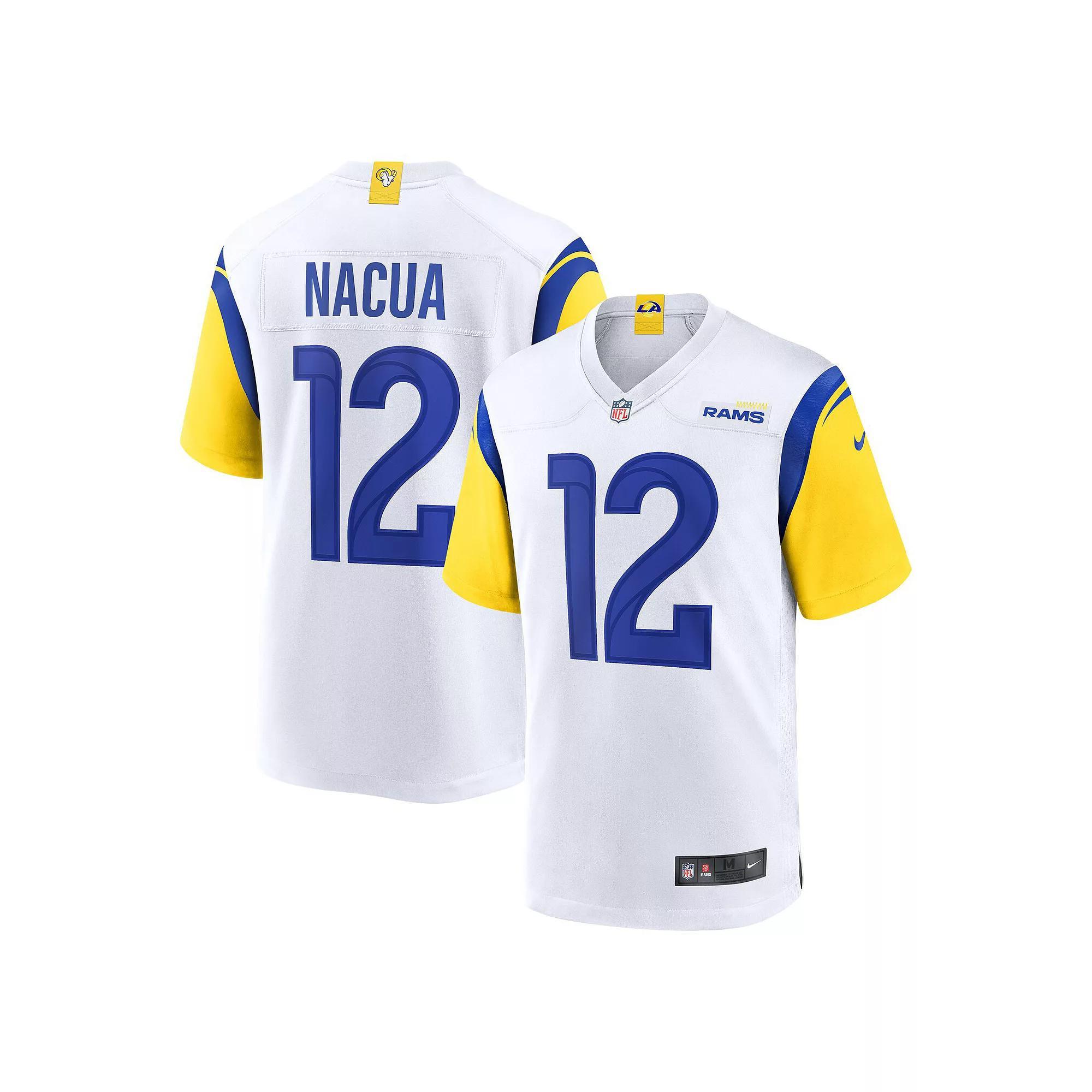 Men's Nike Puka Nacua White Los Angeles Rams Game Player Jersey,  Product Image