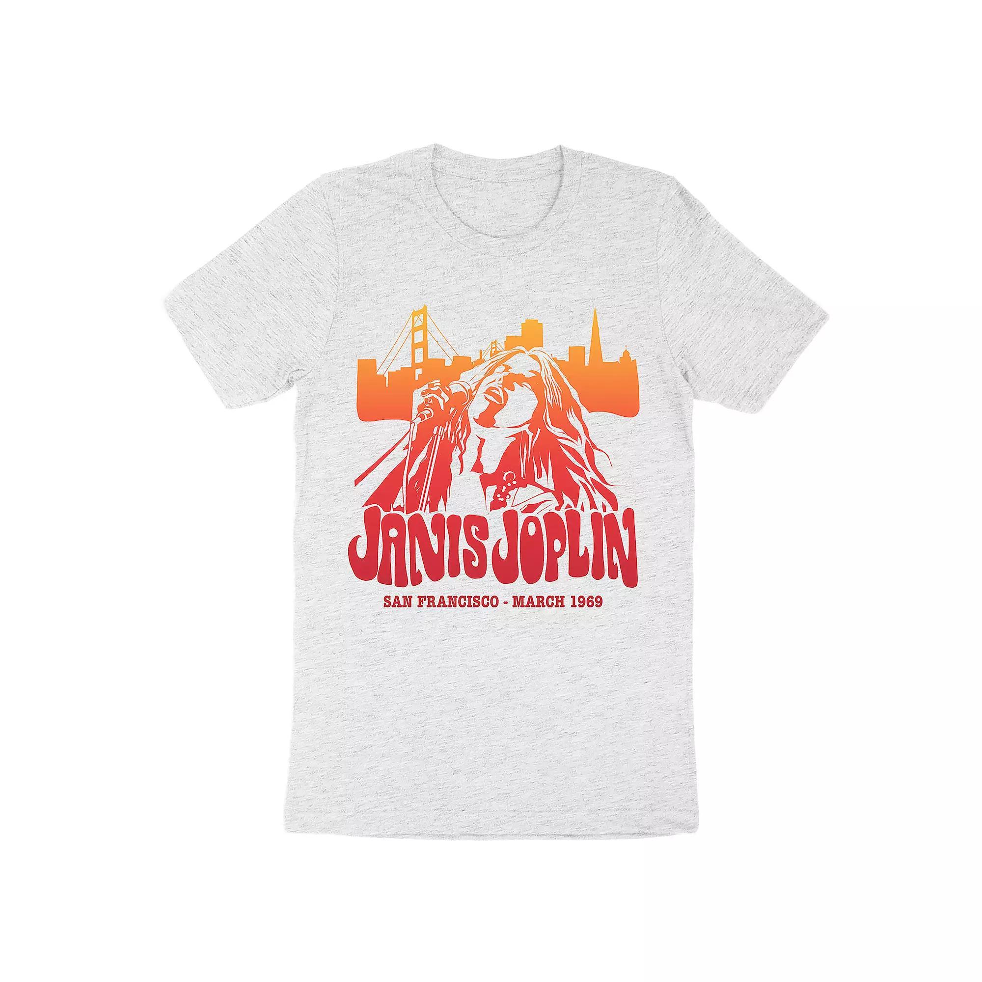 Men's Janis Joplin San Francisco Tee, Size: Small, Gray Product Image