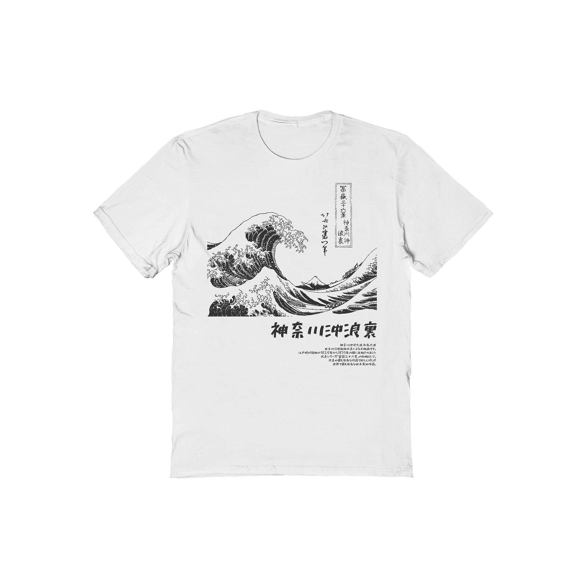 Men's APOH - Hokusai Mono Graphic Tee,  Product Image