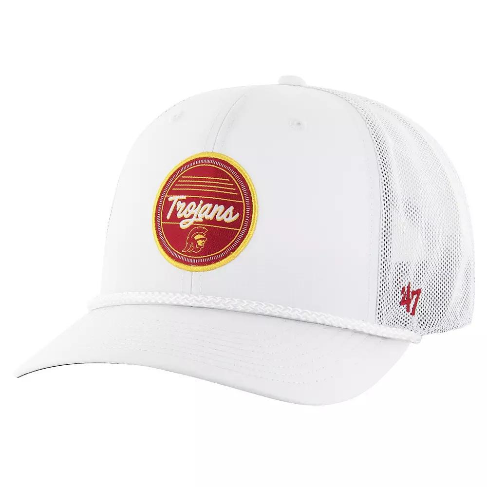 Men's '47 White USC Trojans Fairway Trucker Adjustable Hat Product Image