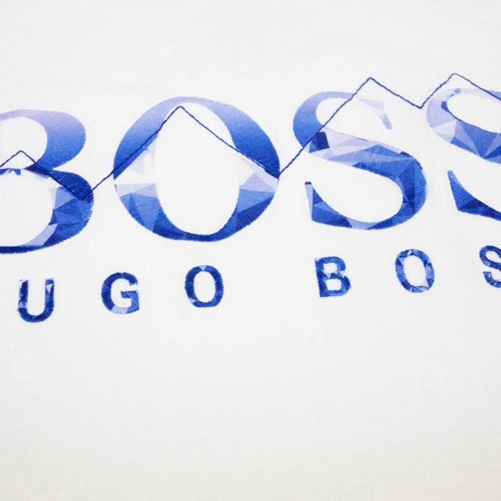 HUGO BOSS Logo Letter T-shirt In White Product Image