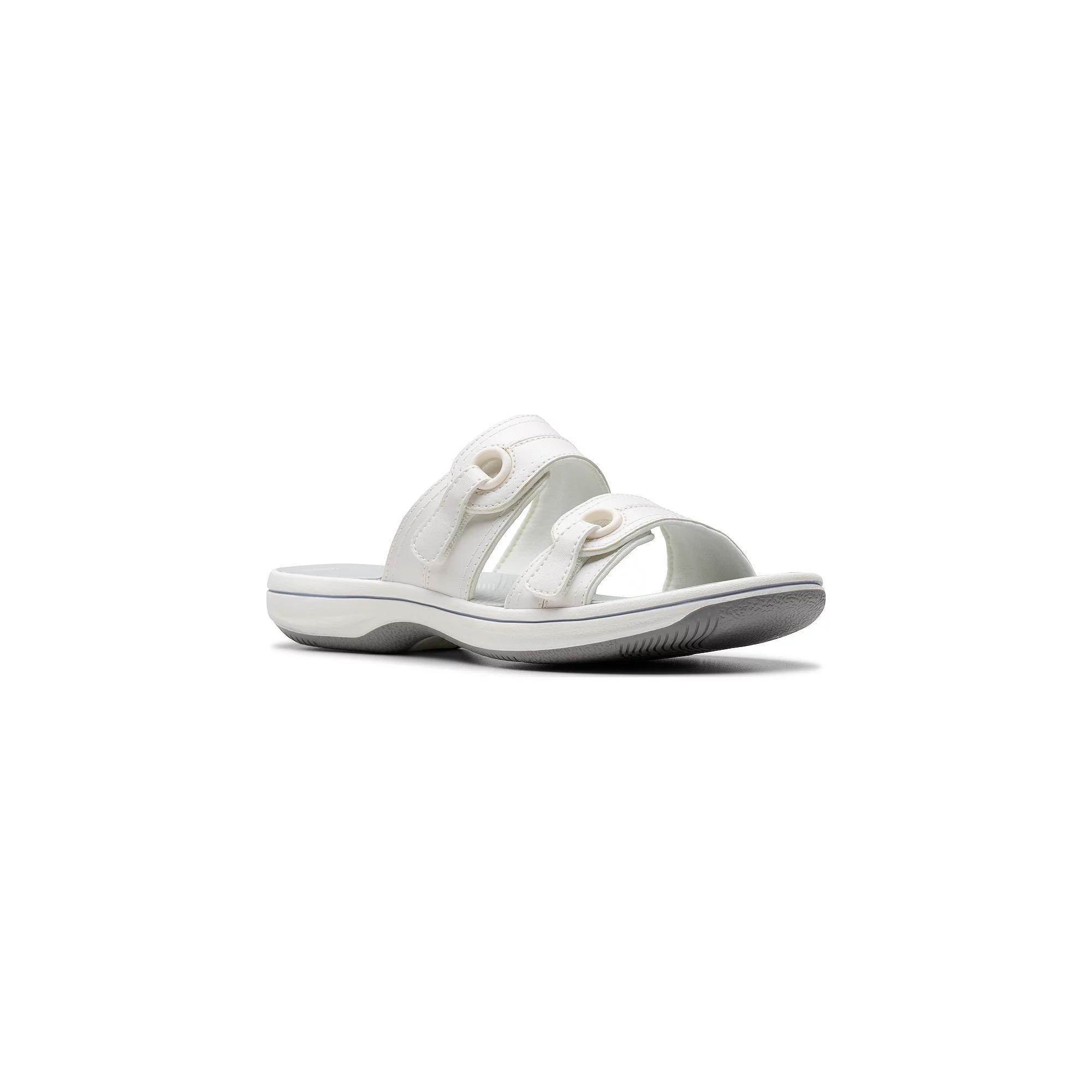 Clarks® Breeze Maye Cloudstepper Women's Flip Flop Sandals, Size: 9, White Product Image