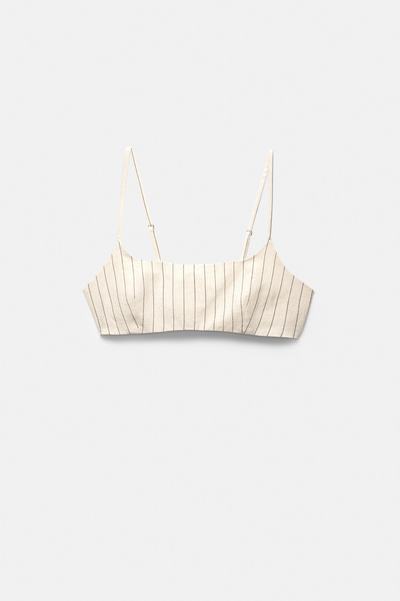 Striped rustic crop top Product Image