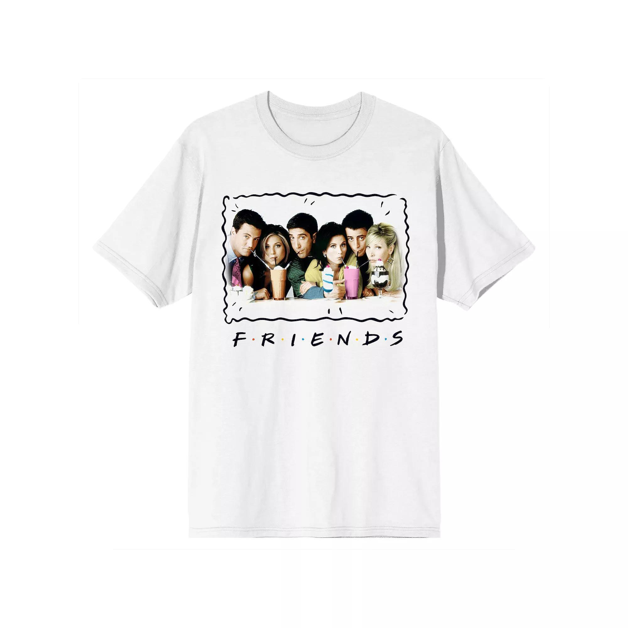 Men's Friends Main Cast Tee, Size: Large, White Product Image