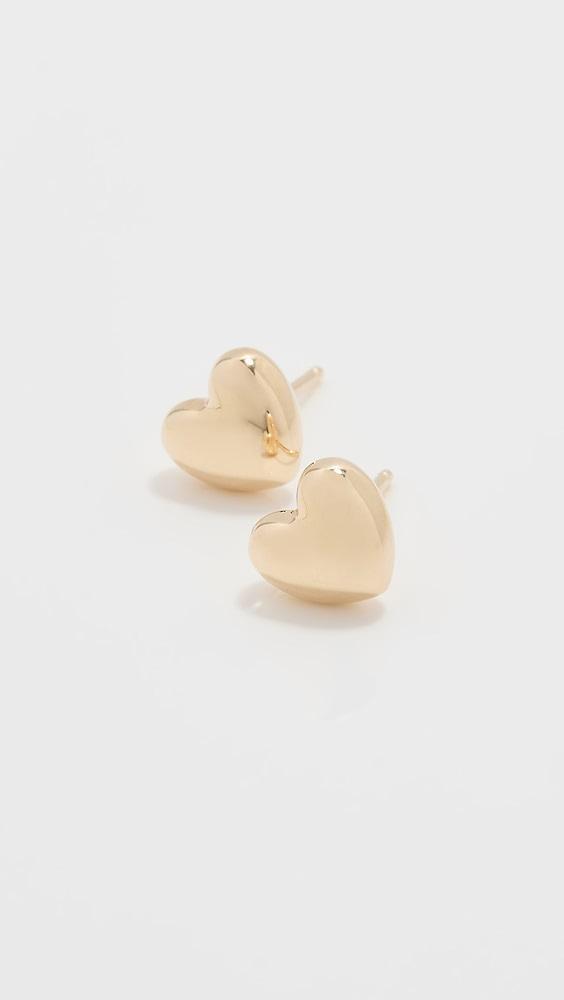 Ariel Gordon Jewelry 14k Heart Hellium Studs | Shopbop Product Image