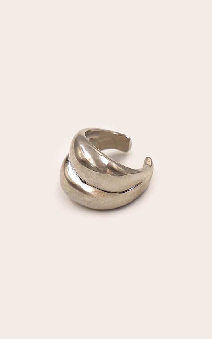 Silver Double Loop Ring Product Image
