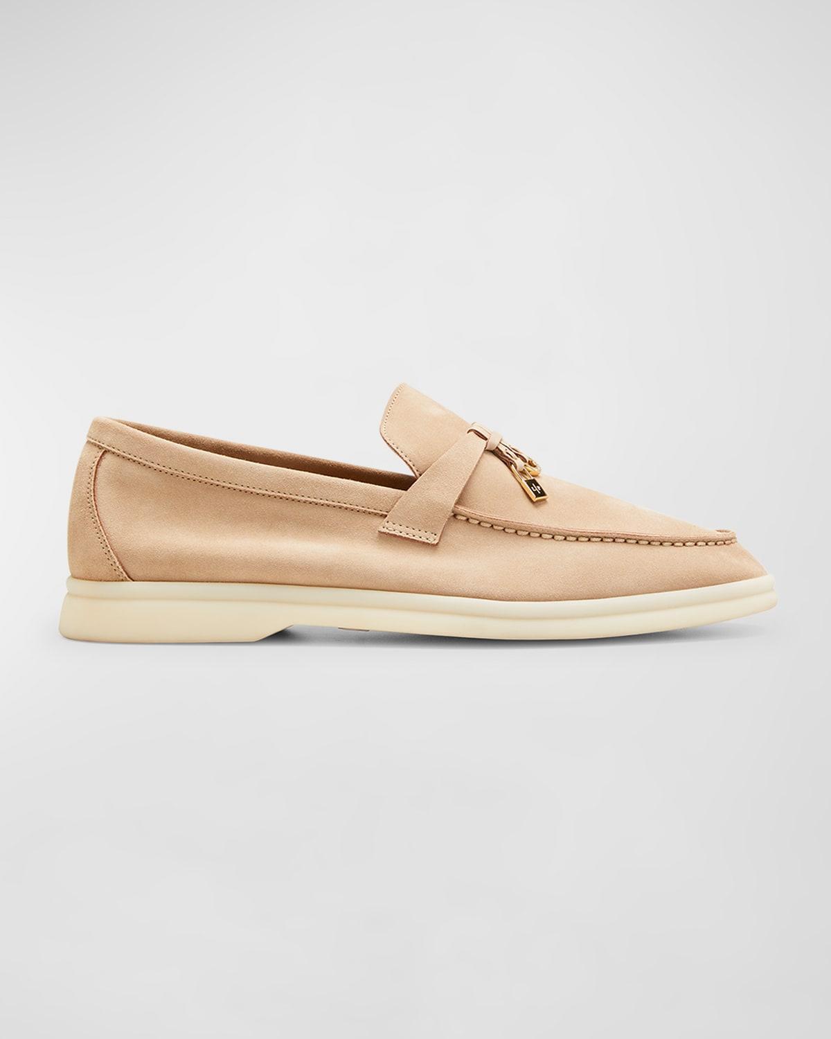 Mens Hamptons Suede Buckle Loafers Product Image