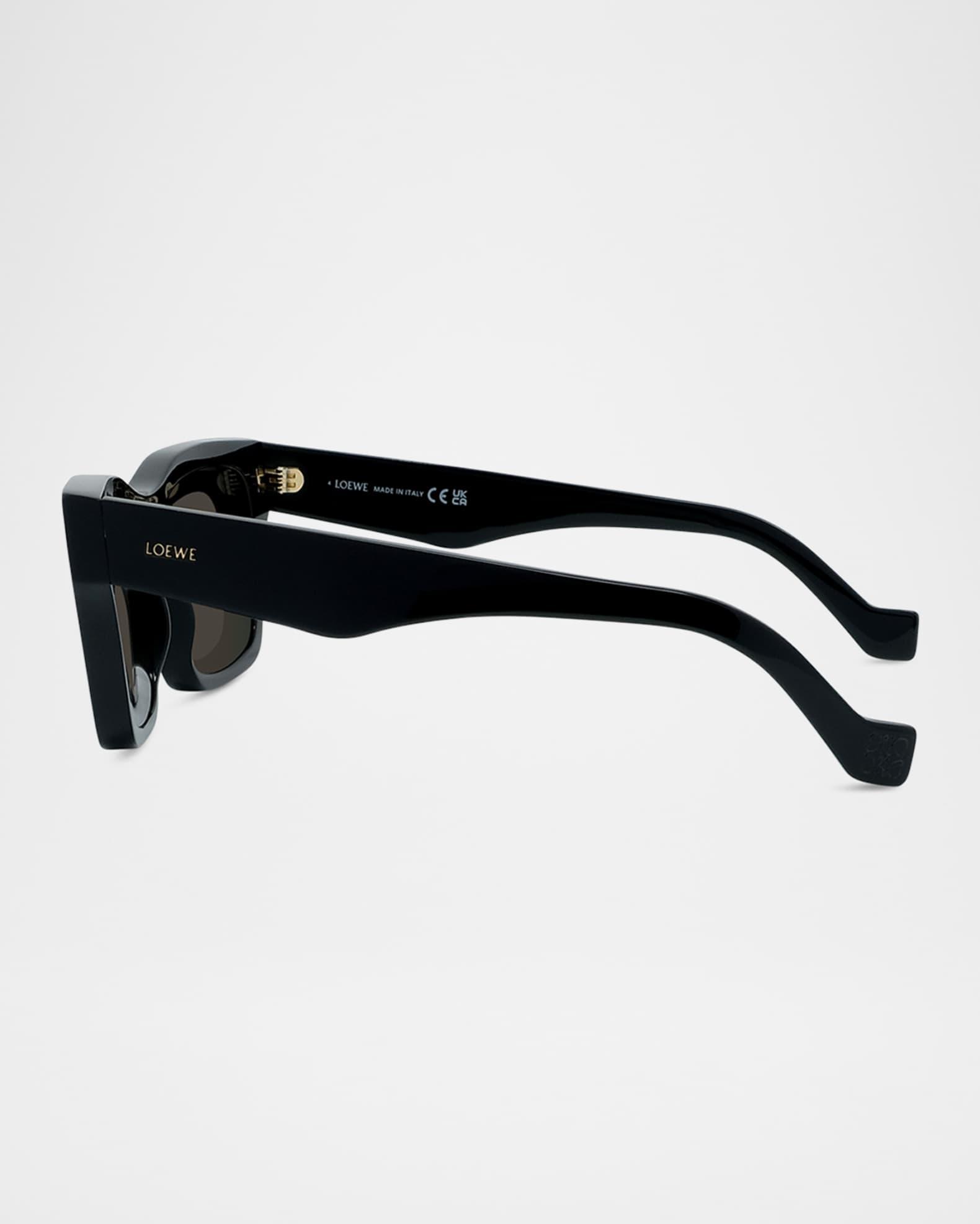 Mens Signature Layered Acetate Rectangle Sunglasses Product Image