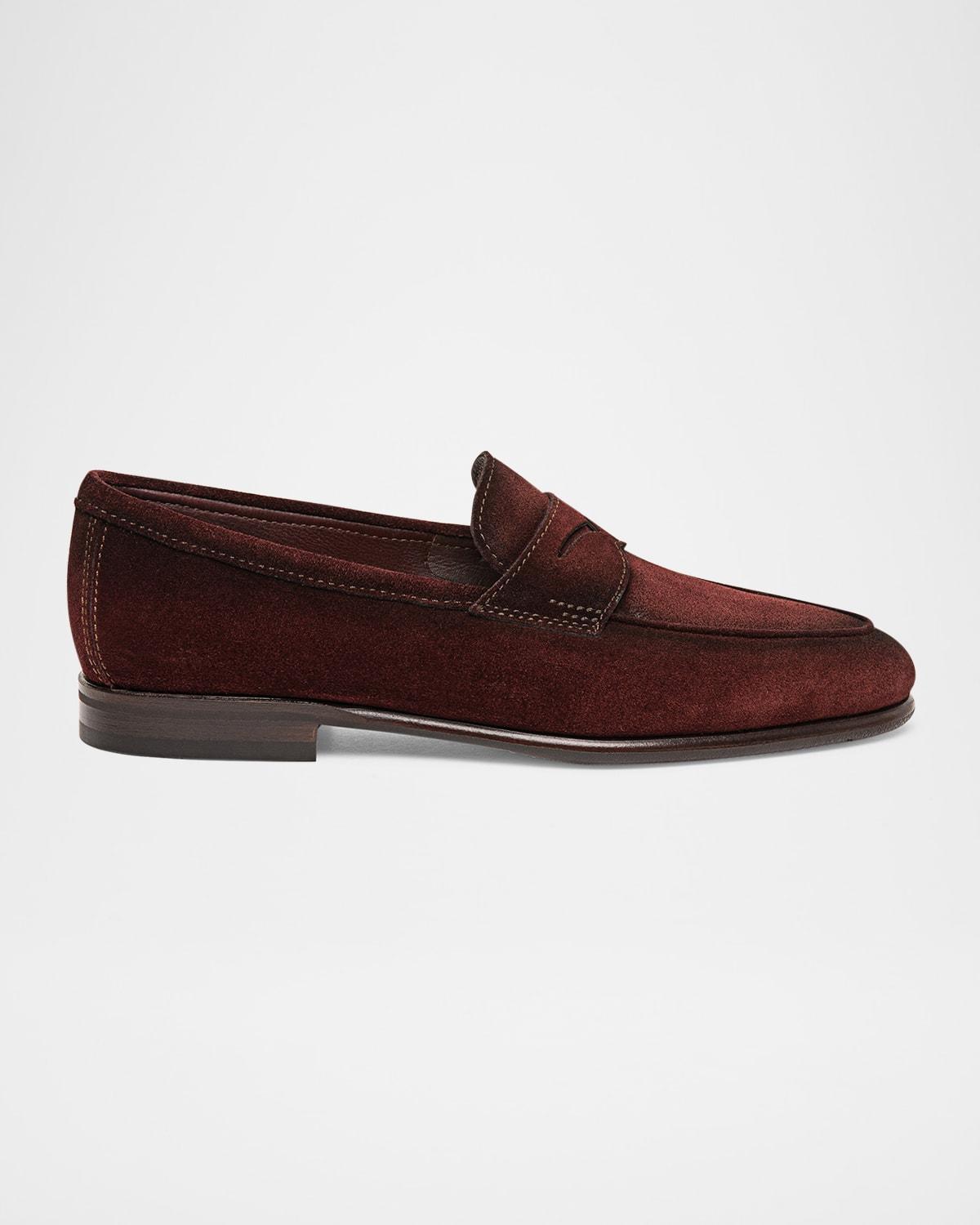 Men's Carlos Suede Penny Loafers Product Image