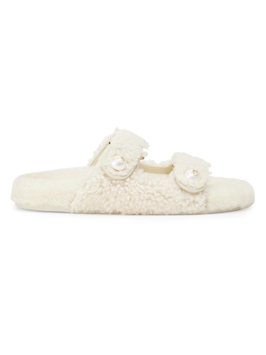 Womens Fayence Shearling Sandals Product Image