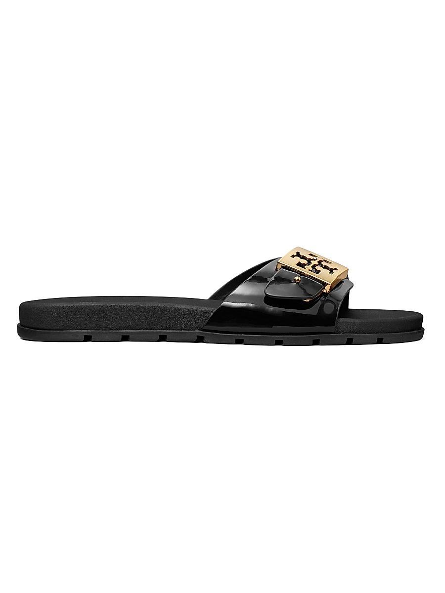Womens Buckle Slides Sandals Product Image
