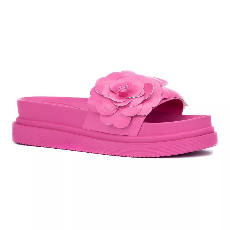 New York & Company Camilia Women's Platform Slides, Size: 8.5, Pink Product Image