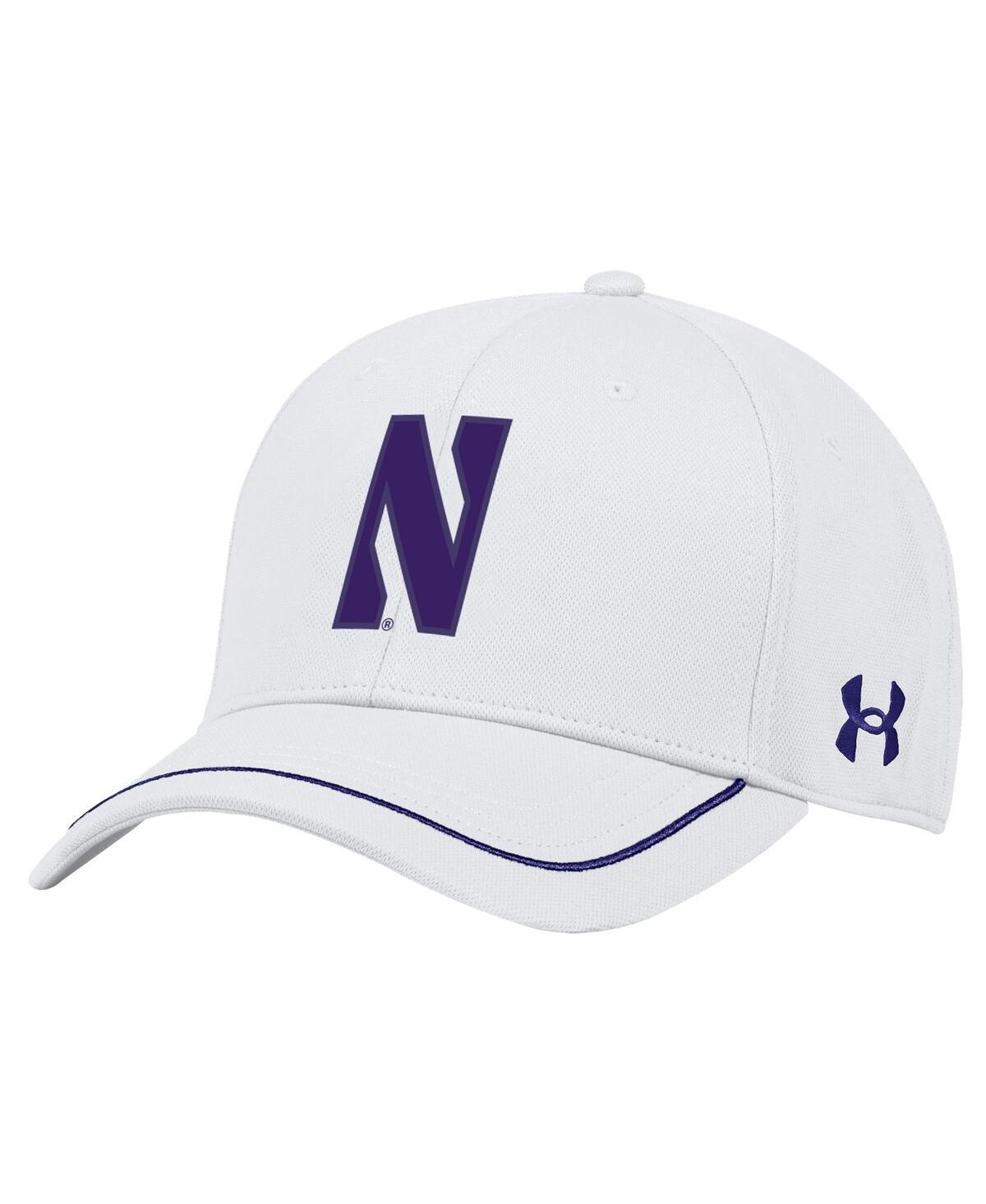 Mens Under Armour Northwestern Wildcats Blitzing Accent Iso-Chill Adjustable Hat Product Image