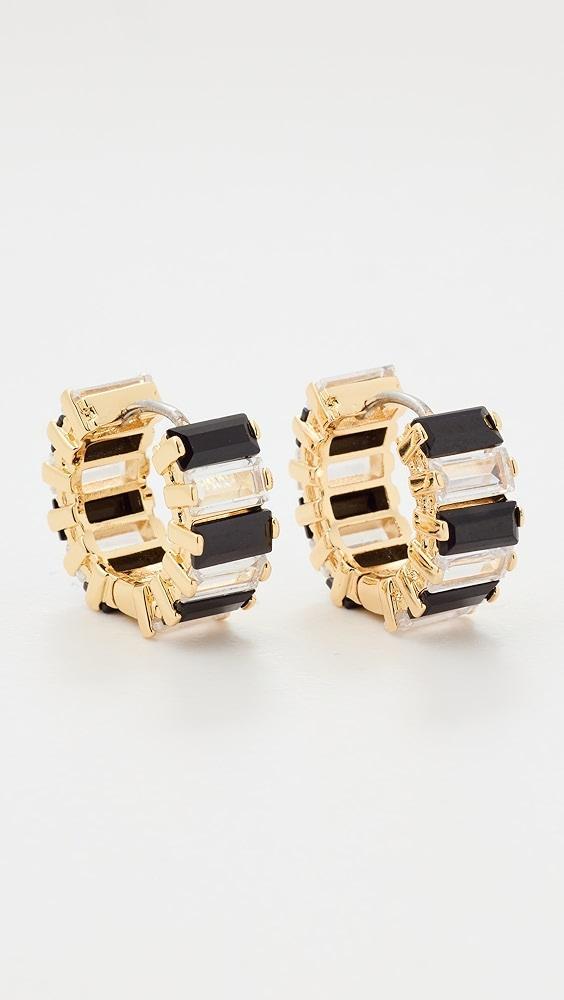 Clare V. Baguette Checker Huggie Earrings | Shopbop Product Image