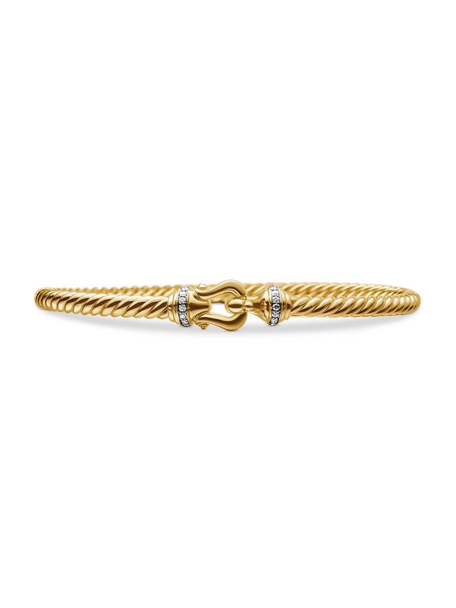 Womens Buckle Bracelet in 18K Yellow Gold Product Image