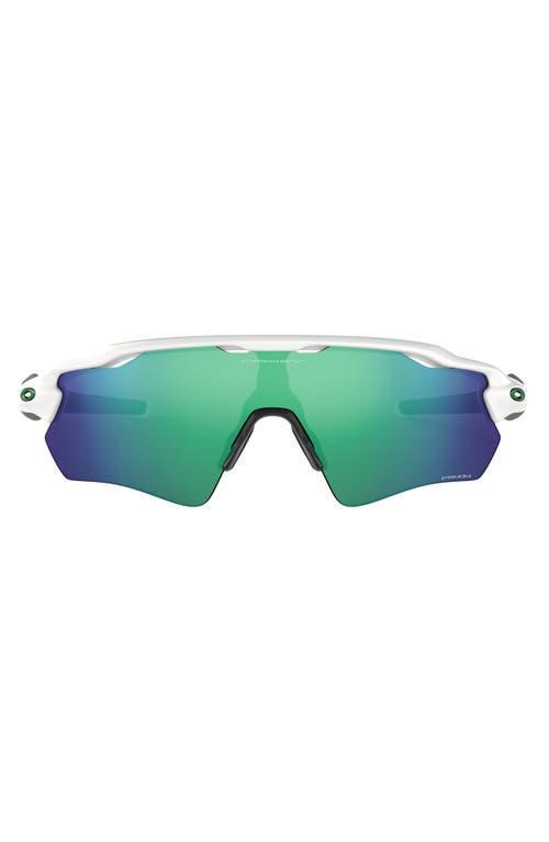 Oakley Mens OO9208 Radar Ev Path 38mm Rectangle Sunglasses - Polished White/Prizm Snow Sapphire Iridium Product Image