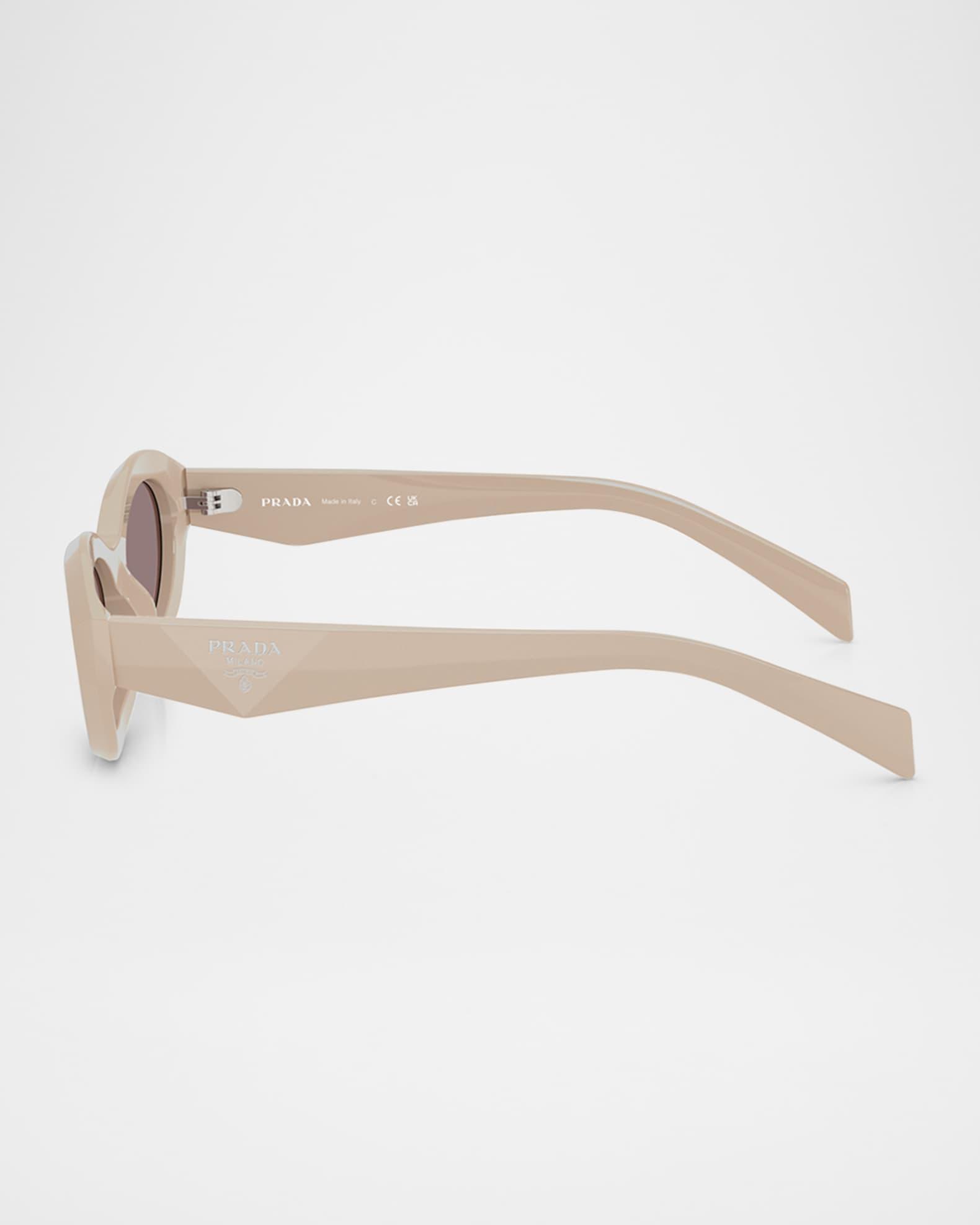 PR 26ZSF Acetate Oval Sunglasses Product Image