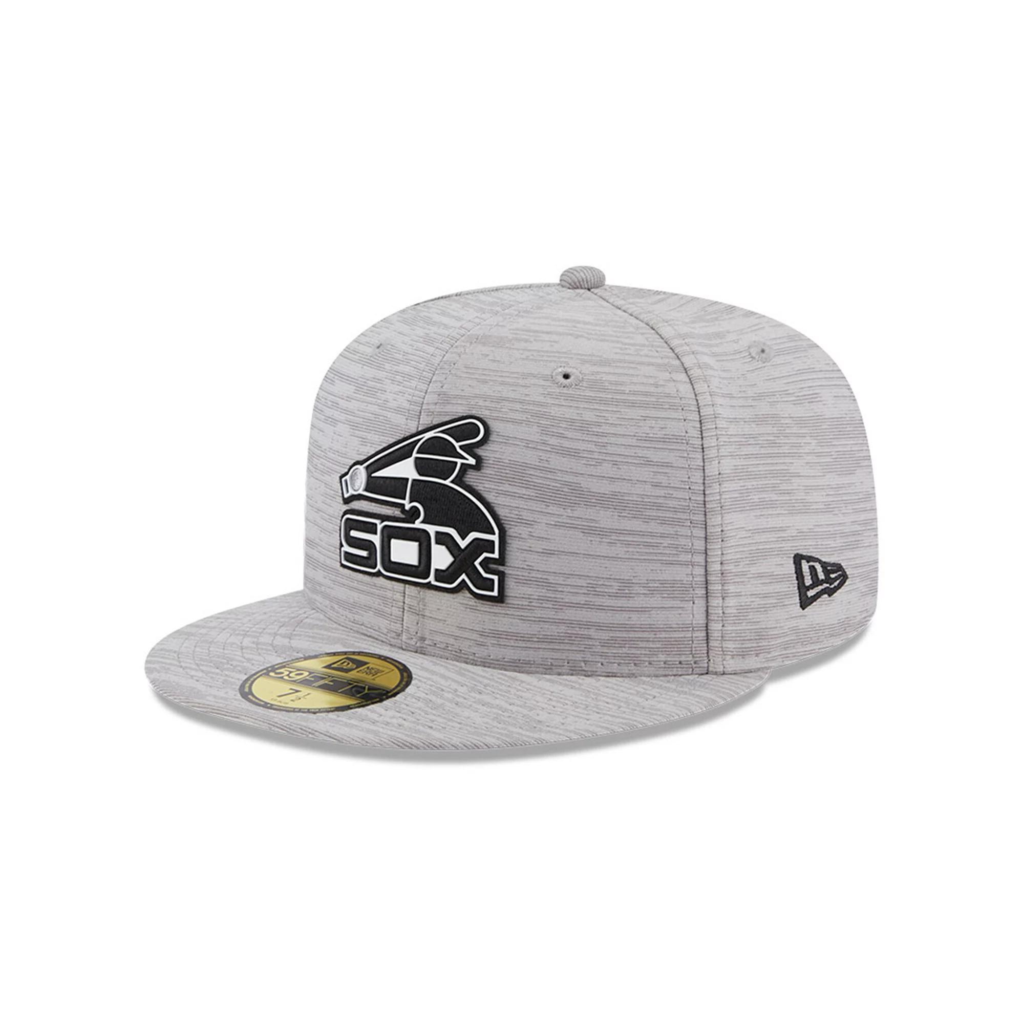 Men's New Era  Gray Chicago White Sox 2023 Clubhouse 59FIFTY Fitted Hat, Size: 7 1/8, Grey Product Image