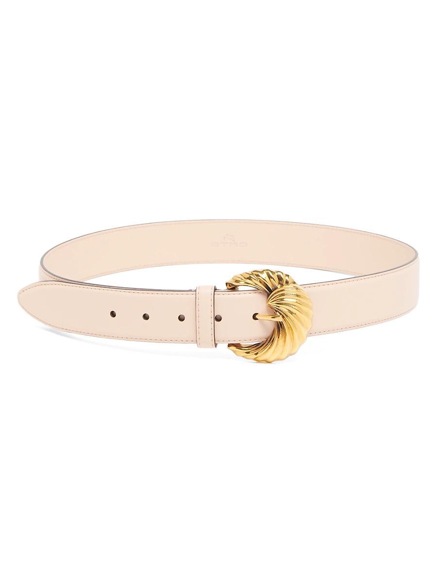 Womens Paisley Lavorato Leather Belt Product Image