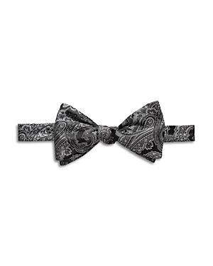 Mens Paisley Silk-Blend Self-Tie Bow Tie Product Image