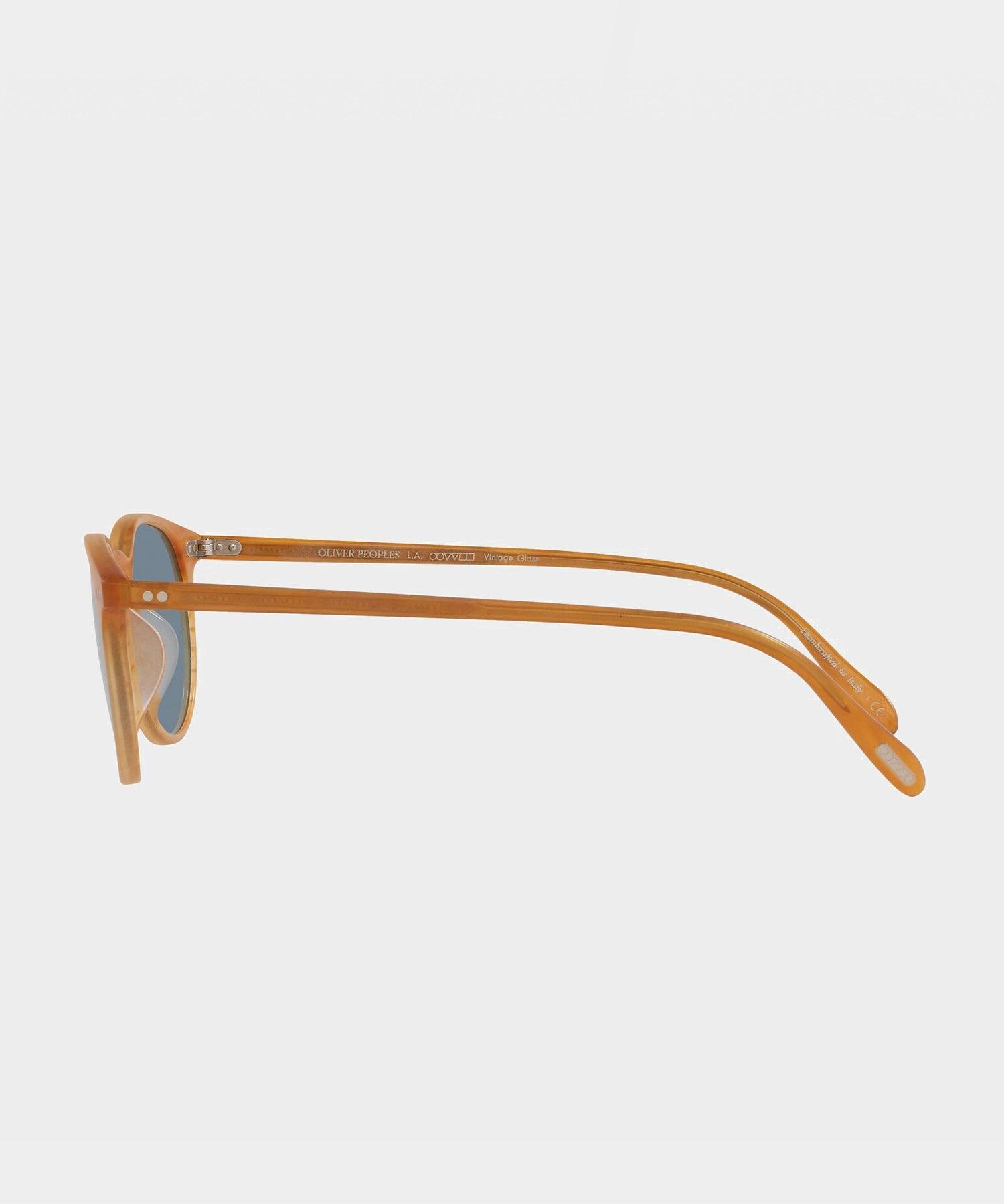 Oliver Peoples Riley Sunglasses in Semi Matte Amber Tortoise Product Image