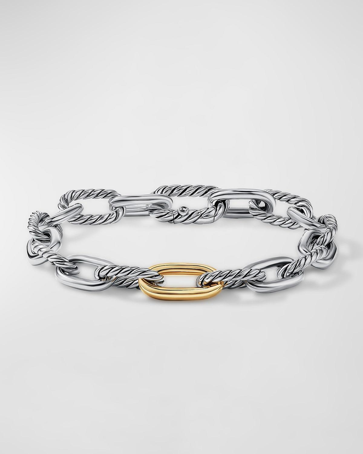 DY Madison Chain Bracelet in Silver with 18K Gold, 8.5mm Product Image