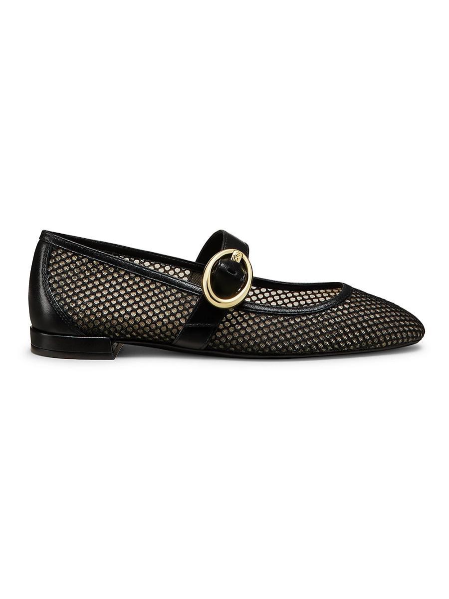 Womens Arabella Mesh & Leather Mary Janes Product Image