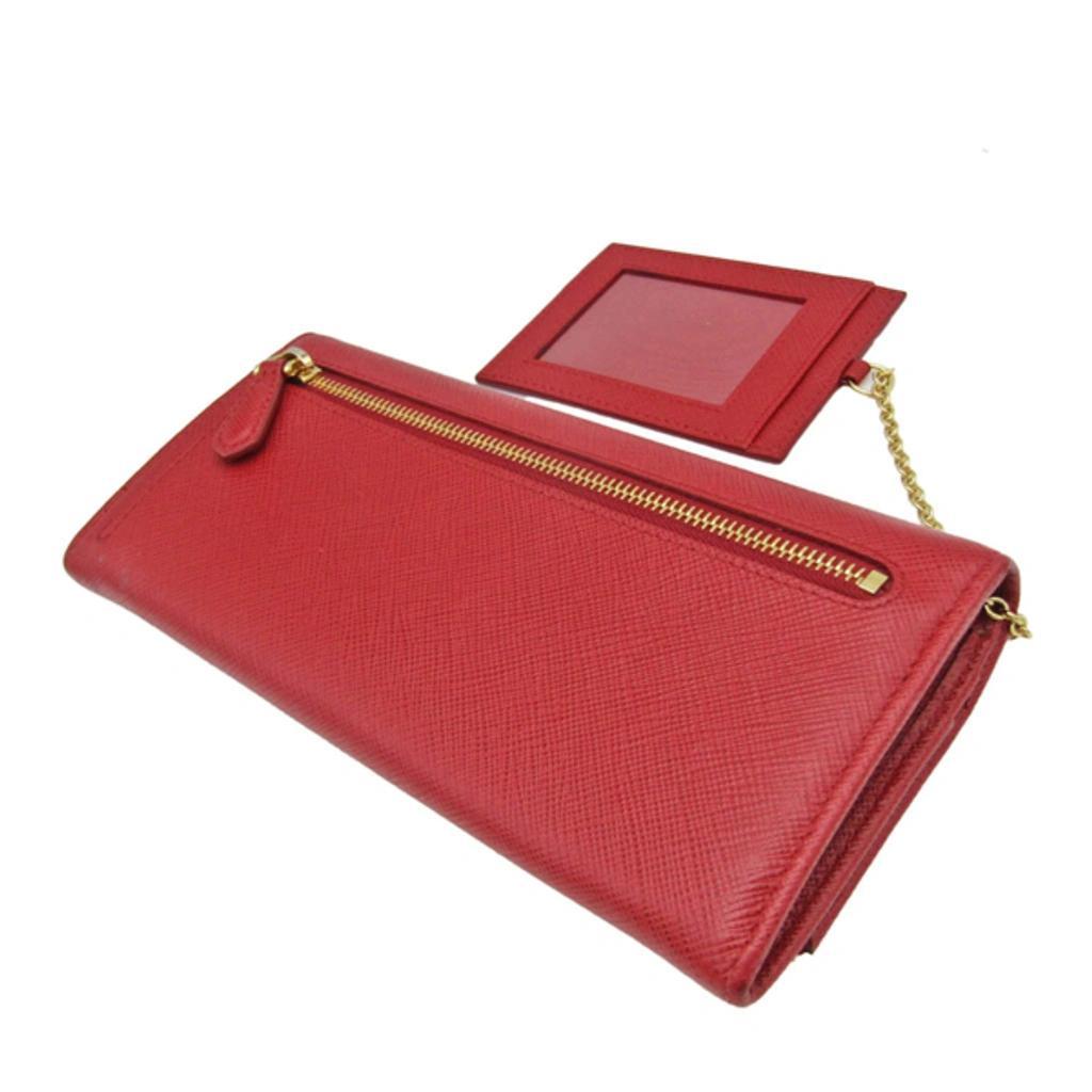 Saffiano Metal Wallet () In Red Product Image