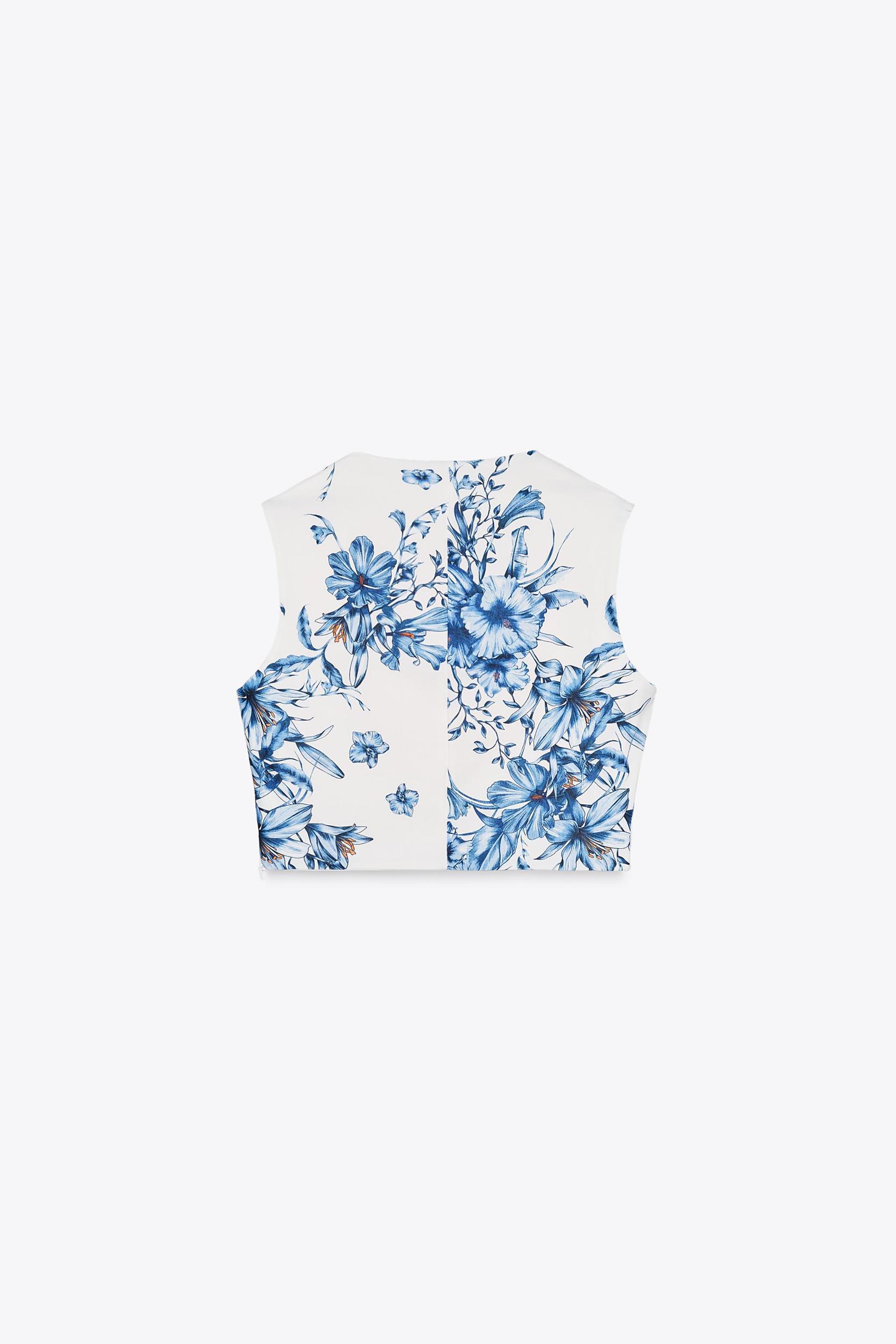 PRINTED CROP TOP Product Image