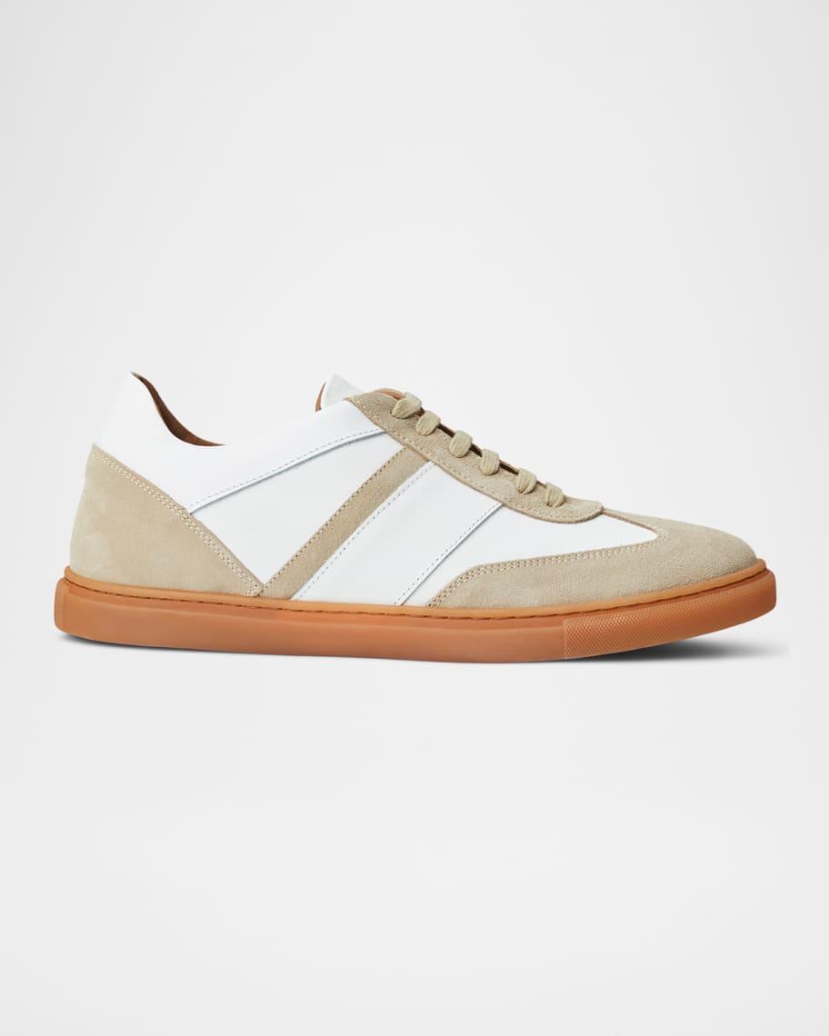 Mens Baccio Suede and Leather Low-Top Sneakers Product Image