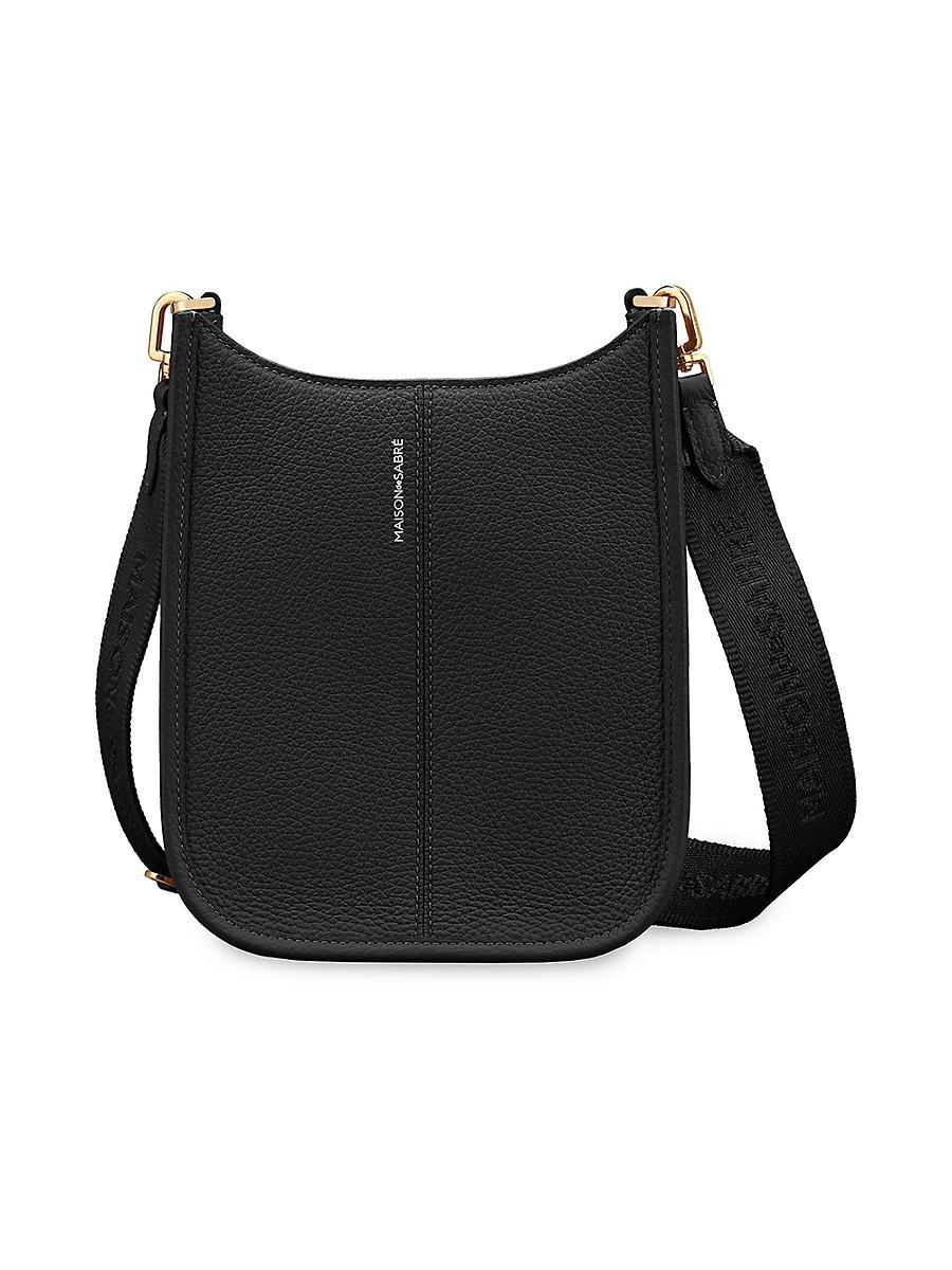 Womens Mini Leather Saddle Bag Product Image