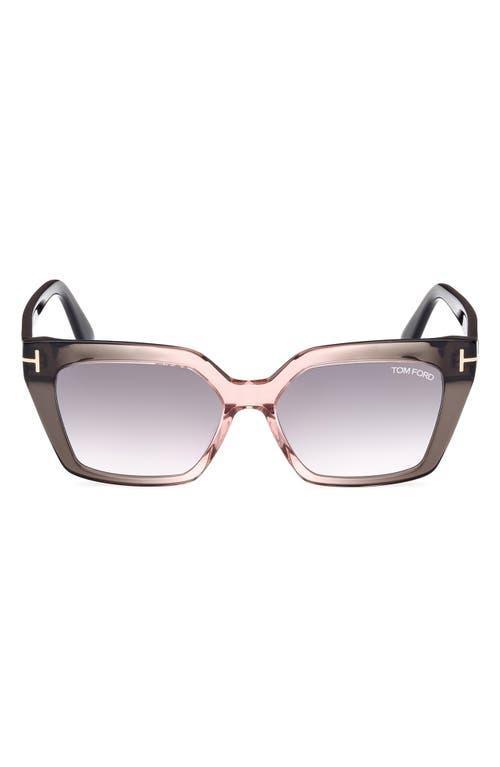 Winona Acetate T-Logo Cat-Eye Sunglasses Product Image