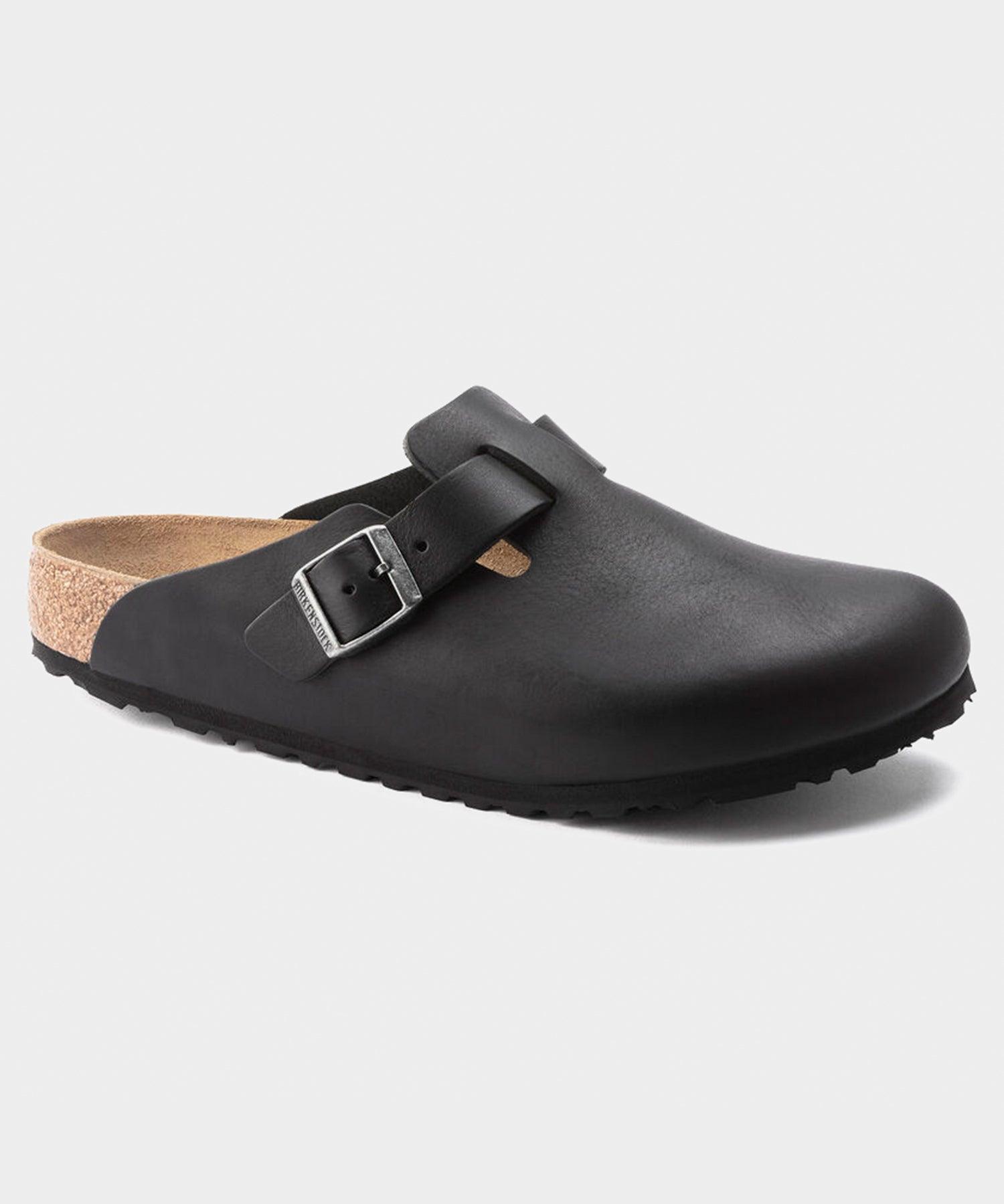 Birkenstock Boston Grip in Vintage Black Leather Product Image