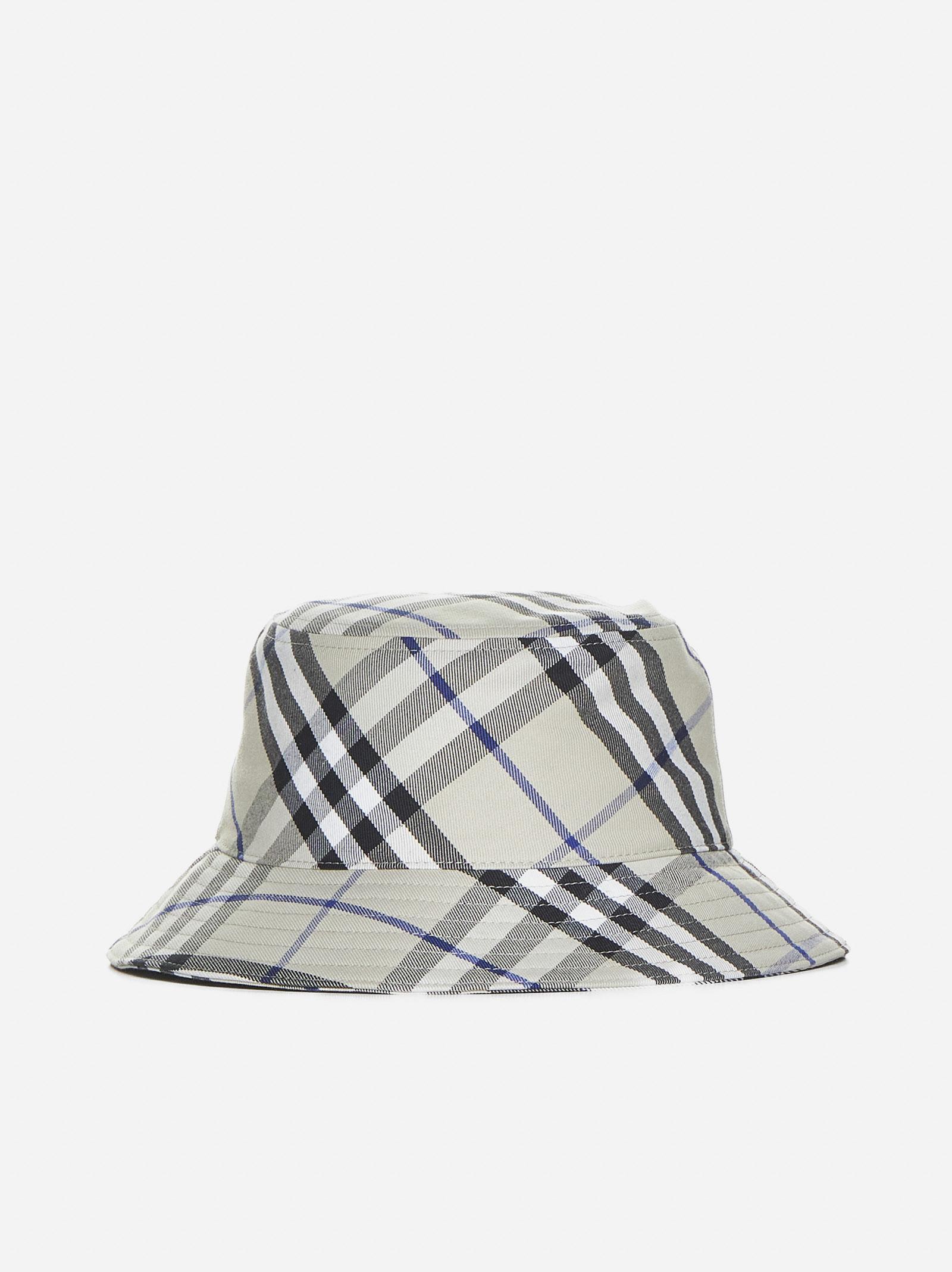 BURBERRY Vintage Check Equestrian Knight Motif Bucket Hat In Lichen Product Image