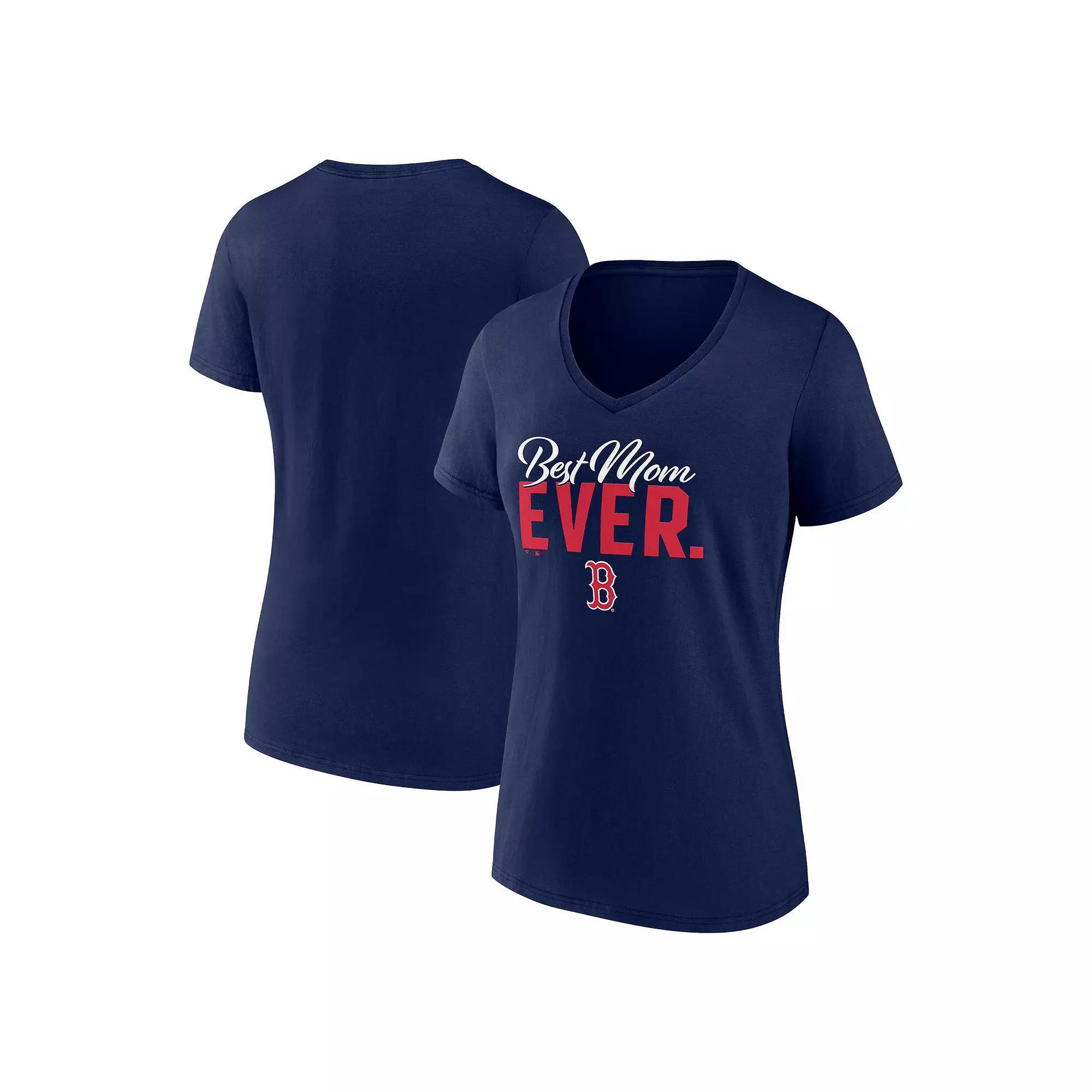 Women's Fanatics Navy St. Louis Blues Authentic Pro Core Primary V-Neck T-Shirt,  Product Image