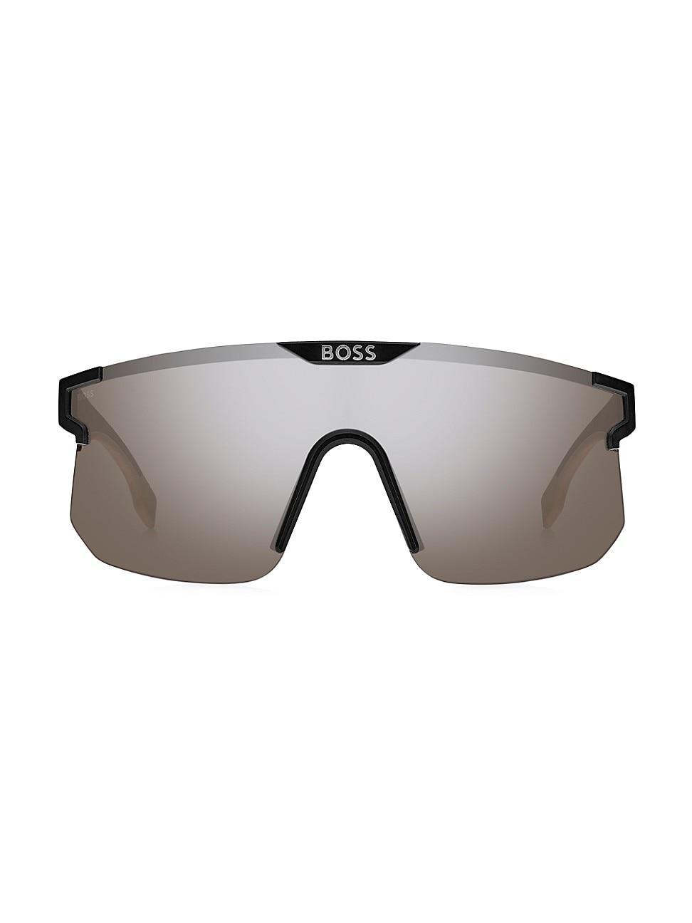 Mens 99MM Mirrored Shield Sunglasses Product Image