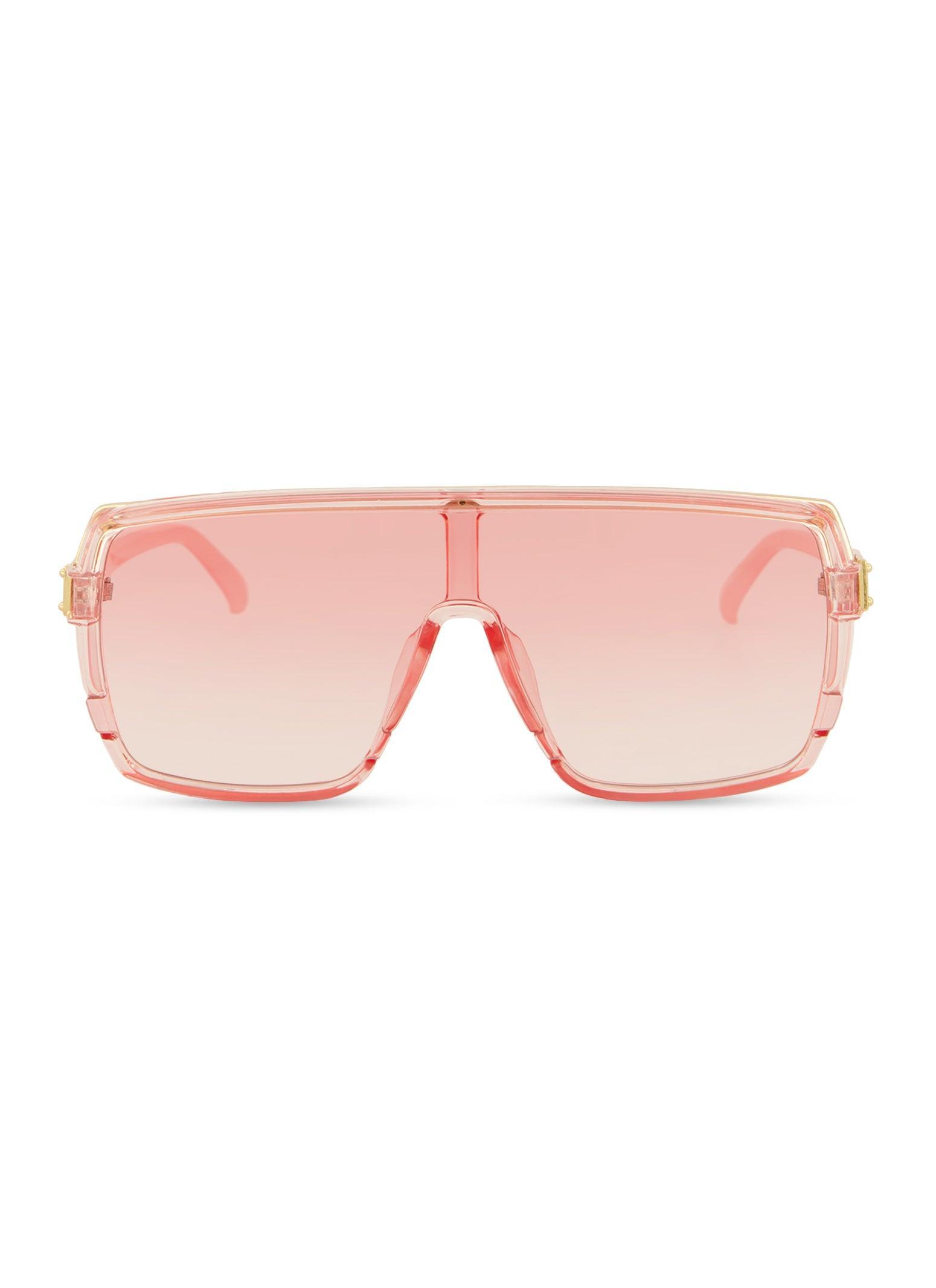 Metal Detail Shield Sunglasses Female Product Image