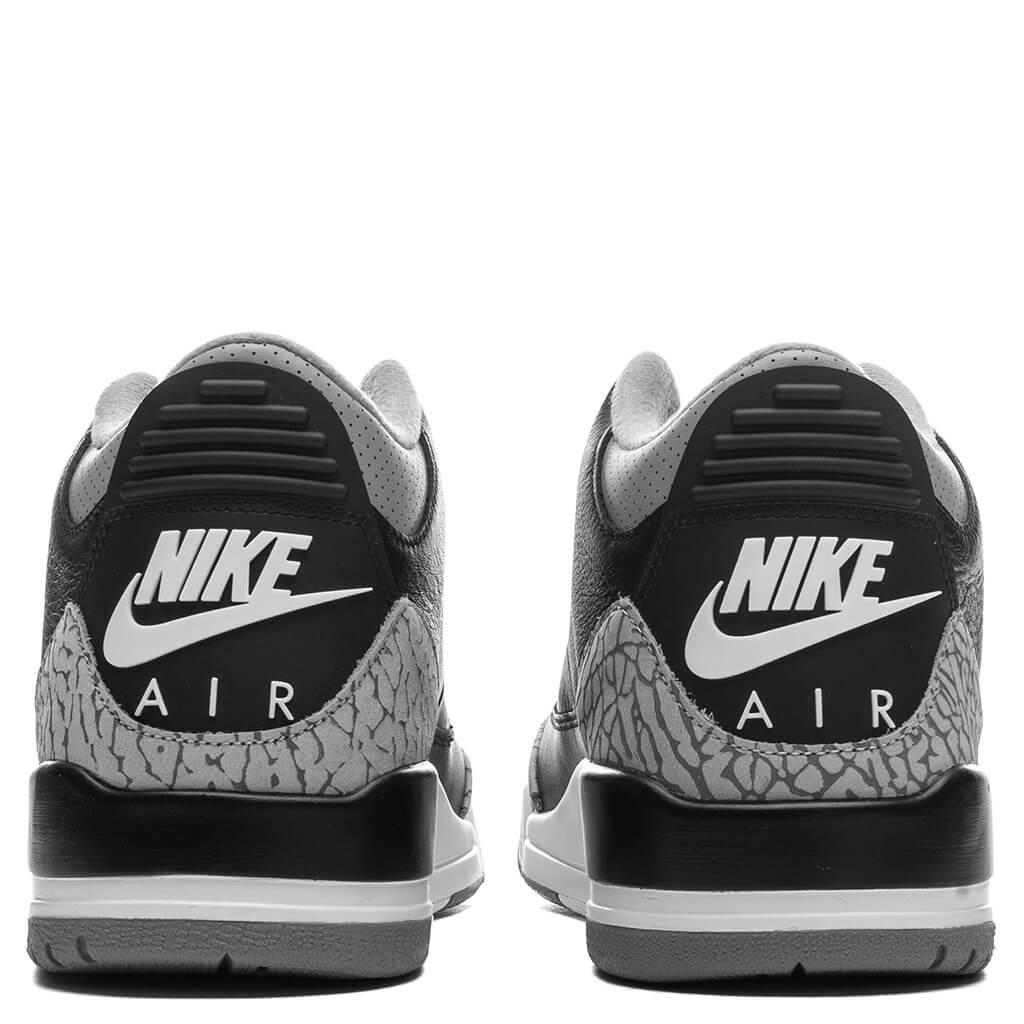 Air Jordan 3 Retro 'Black Cement' - Black/Fire Red/Cement Grey/Summit White Male Product Image