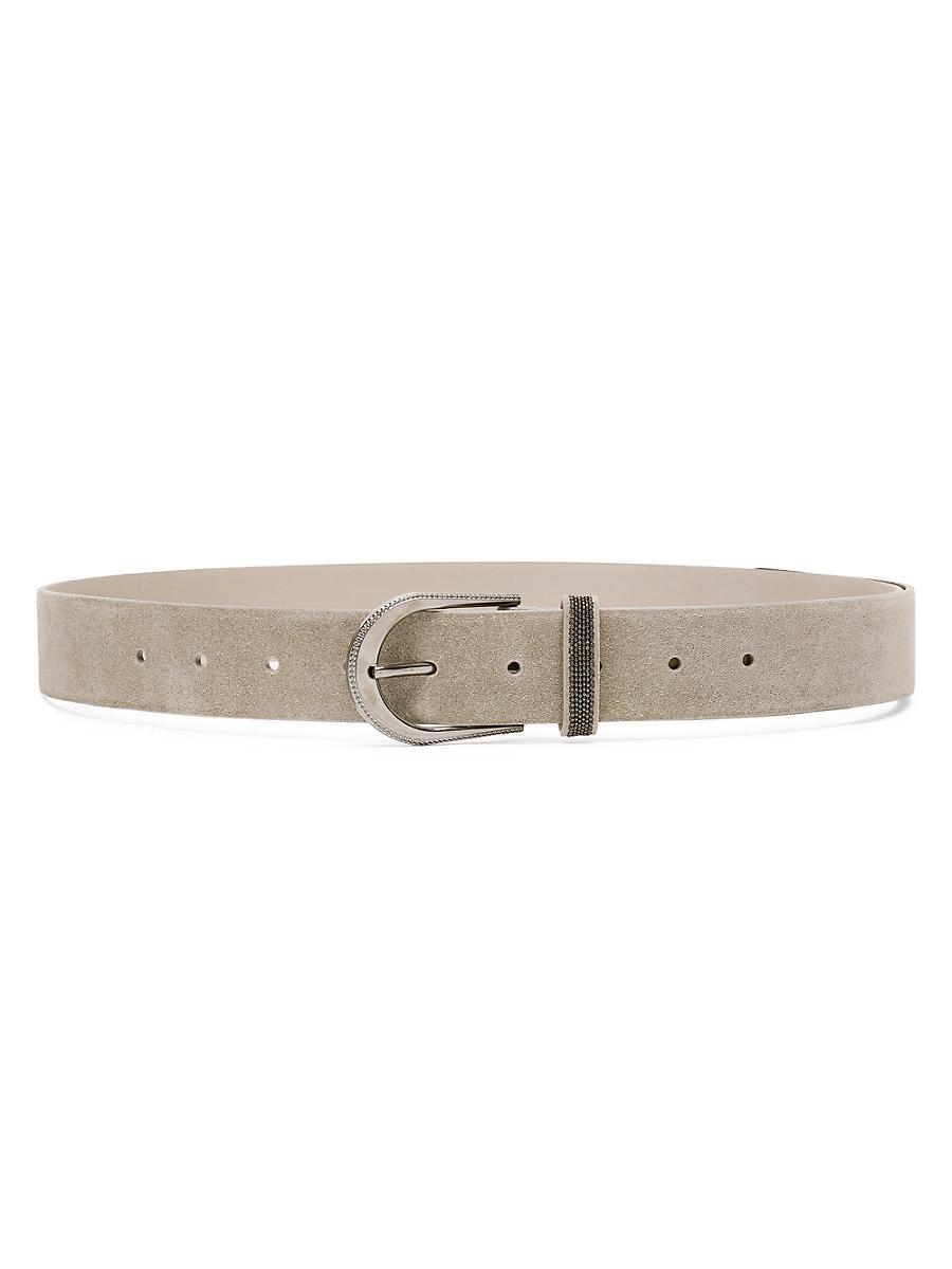 Womens Suede Belt with Monili Product Image